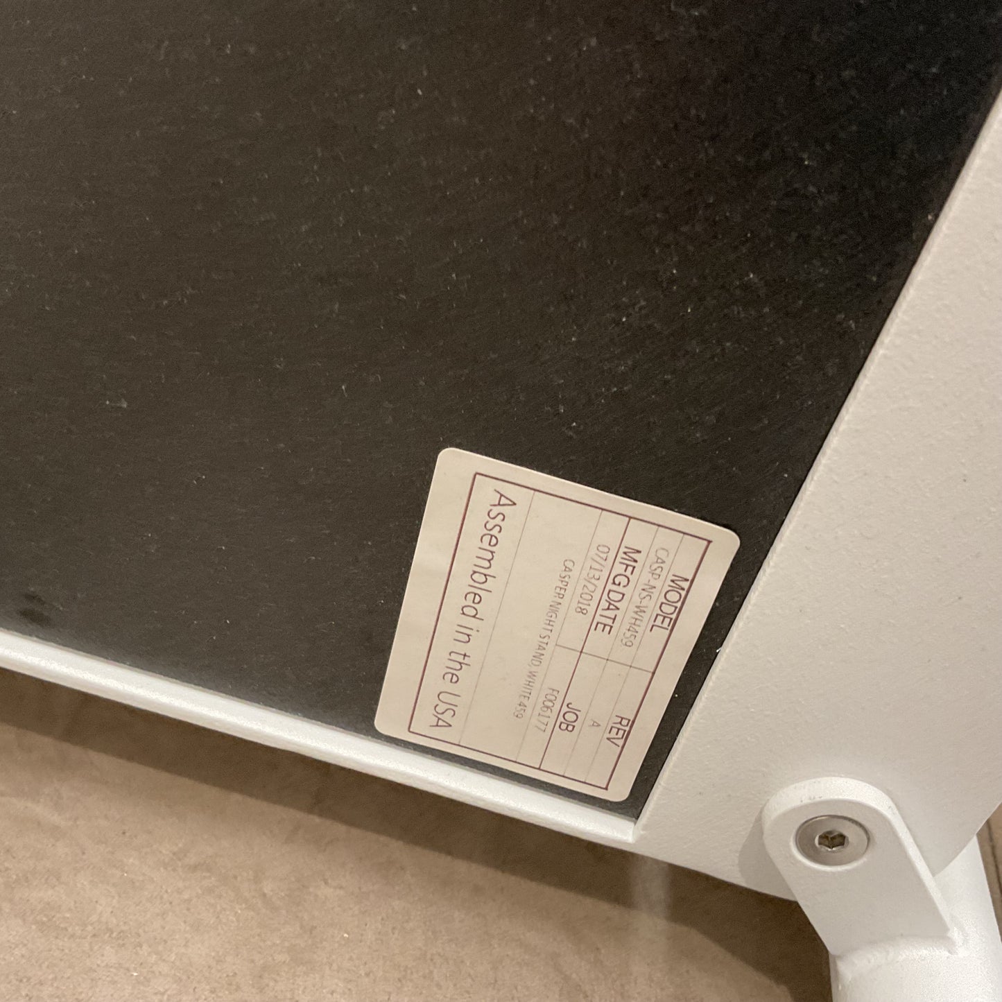 Pair of Casper Nightstands - White
