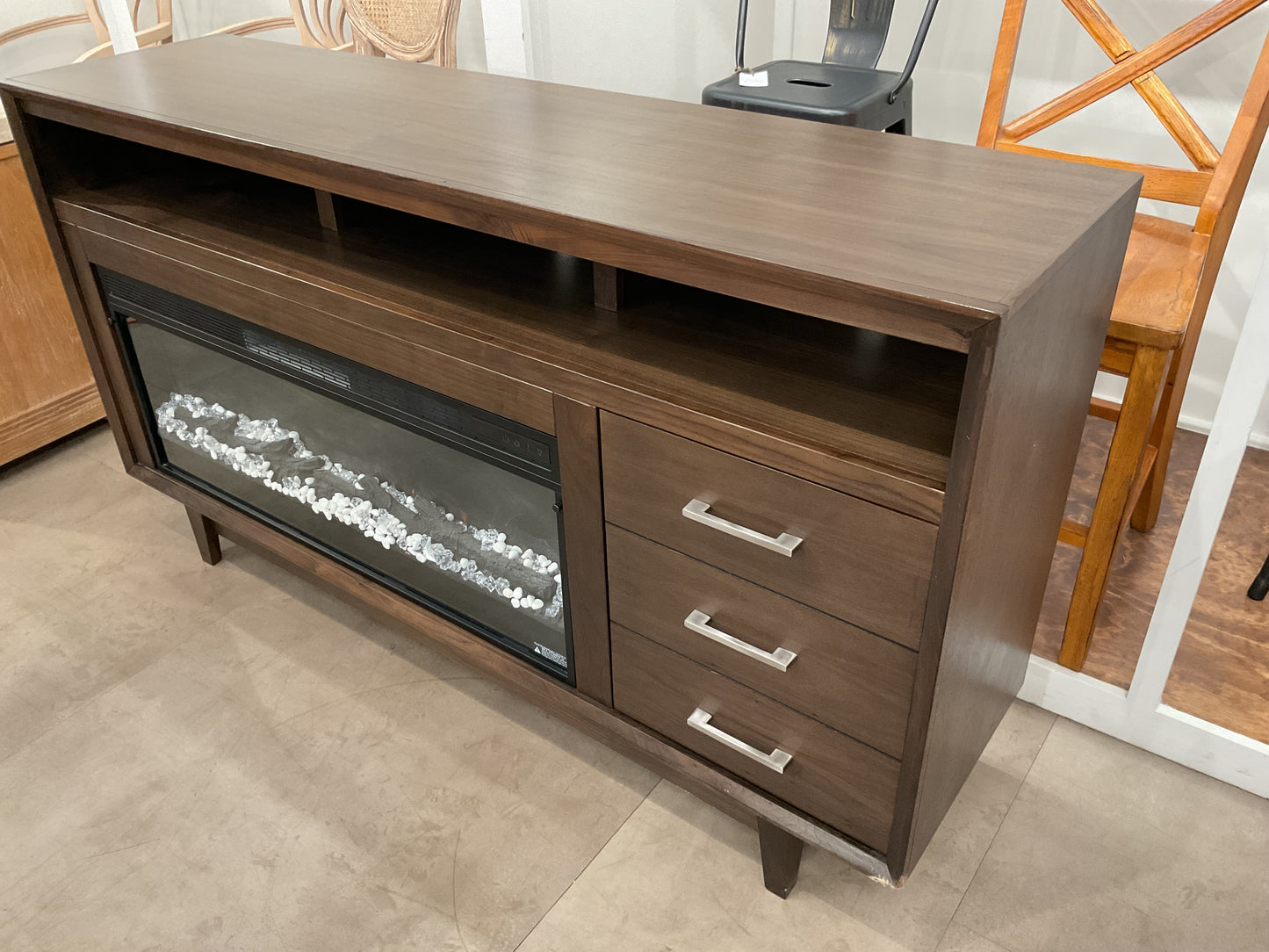 TV Console & Electric Fireplace