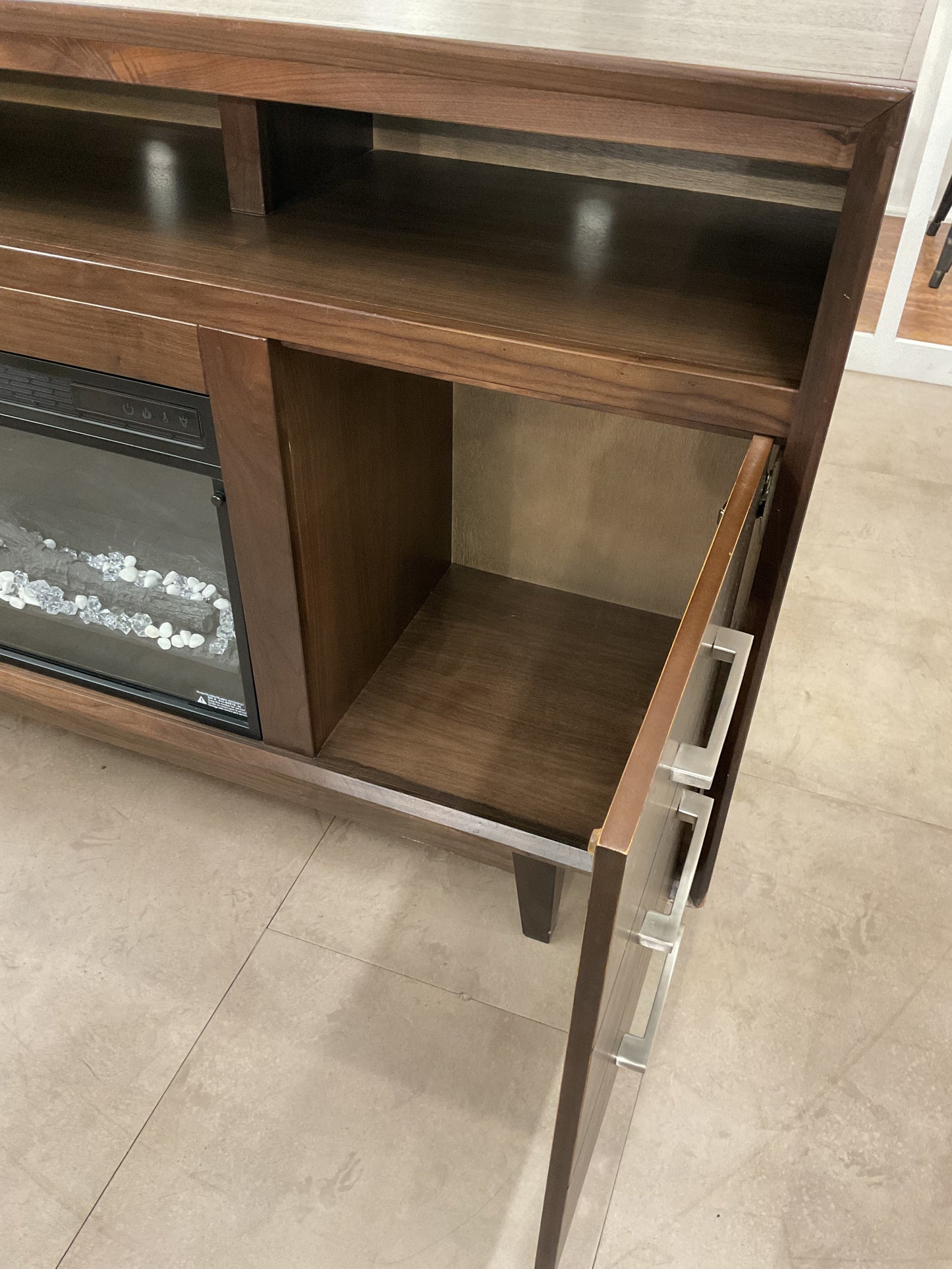 TV Console & Electric Fireplace