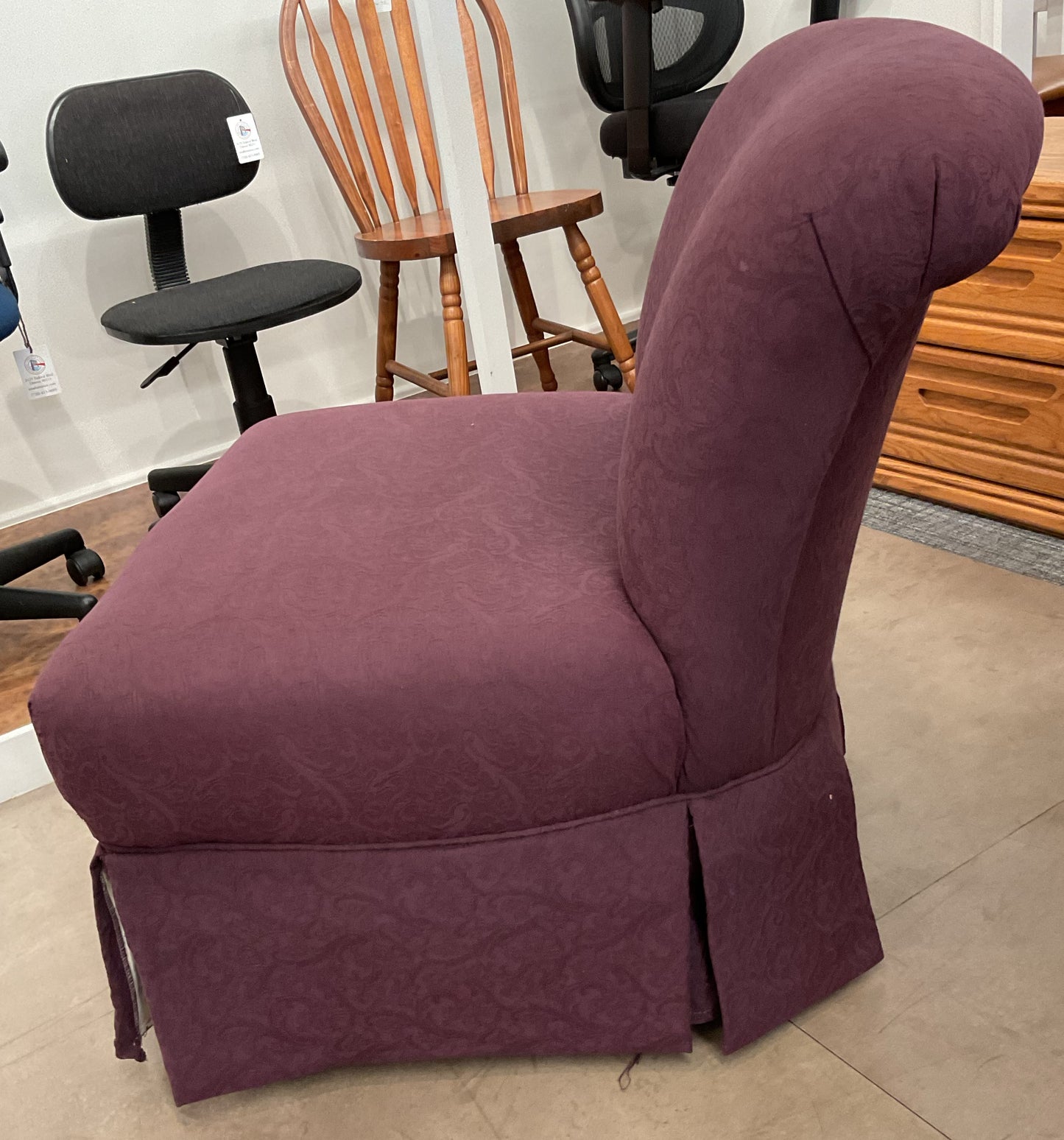 Purple Slipper Chair