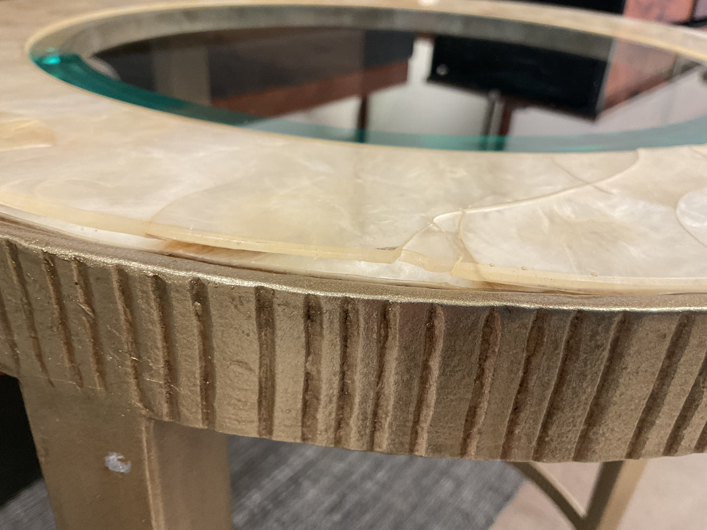Capiz Shell Accent Table