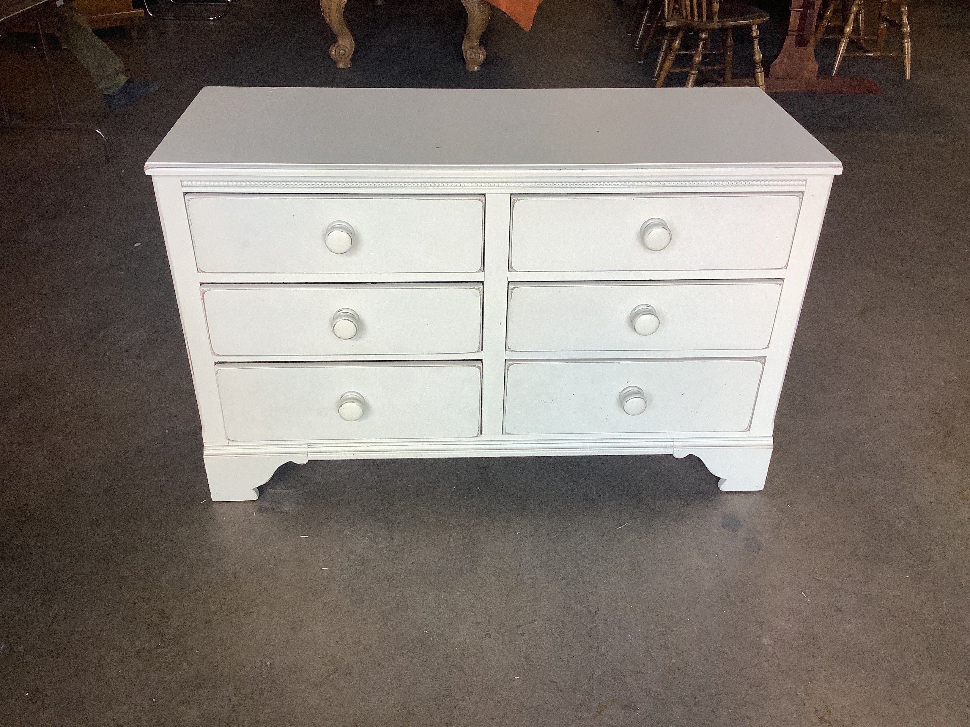 White Six Drawer Dresser TOSA Furniture Boutique