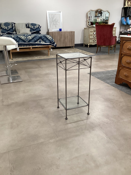 2 tier metal plant stand