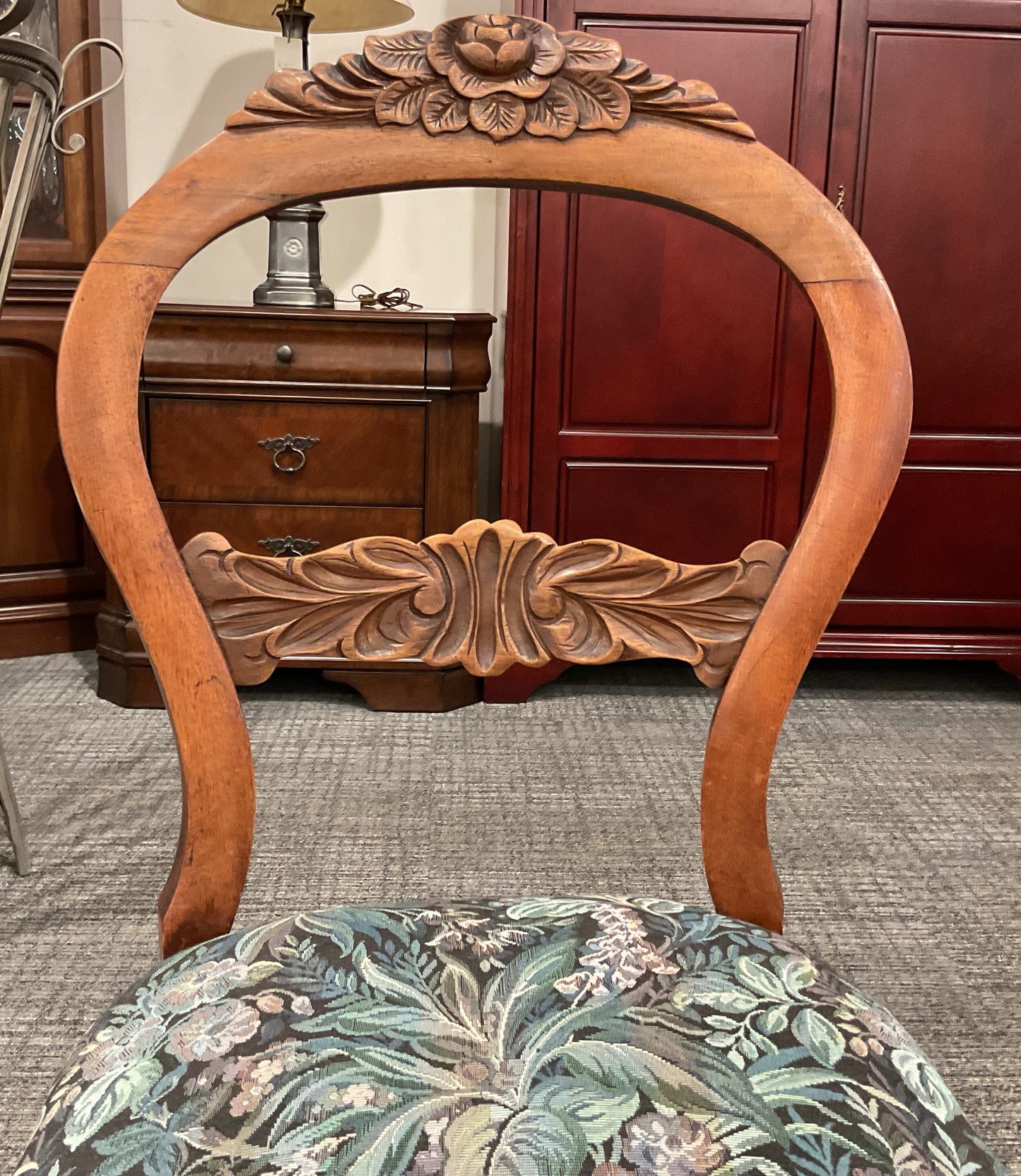 Victorian Hand Carved Chair
