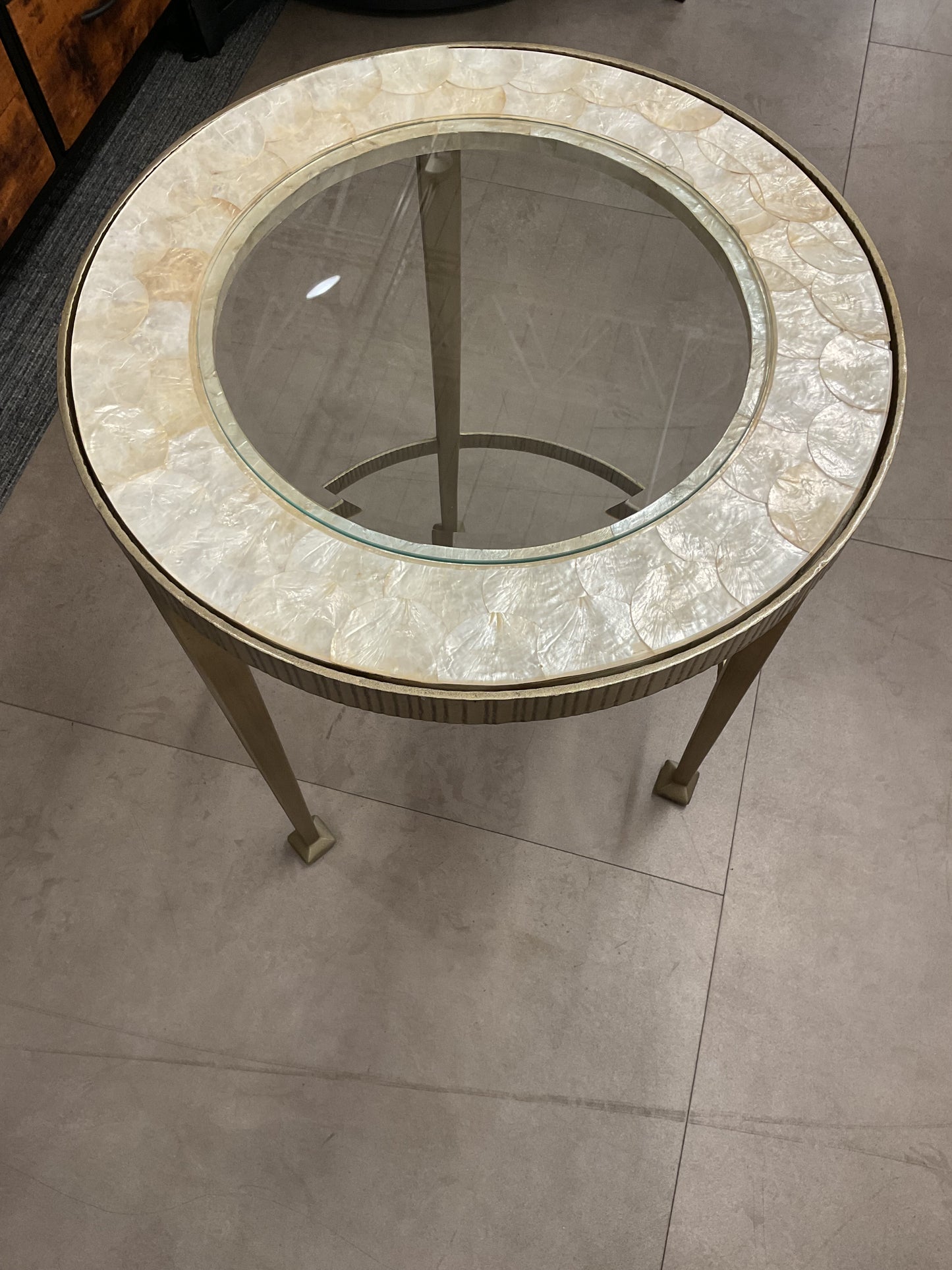 Capiz Shell Accent Table