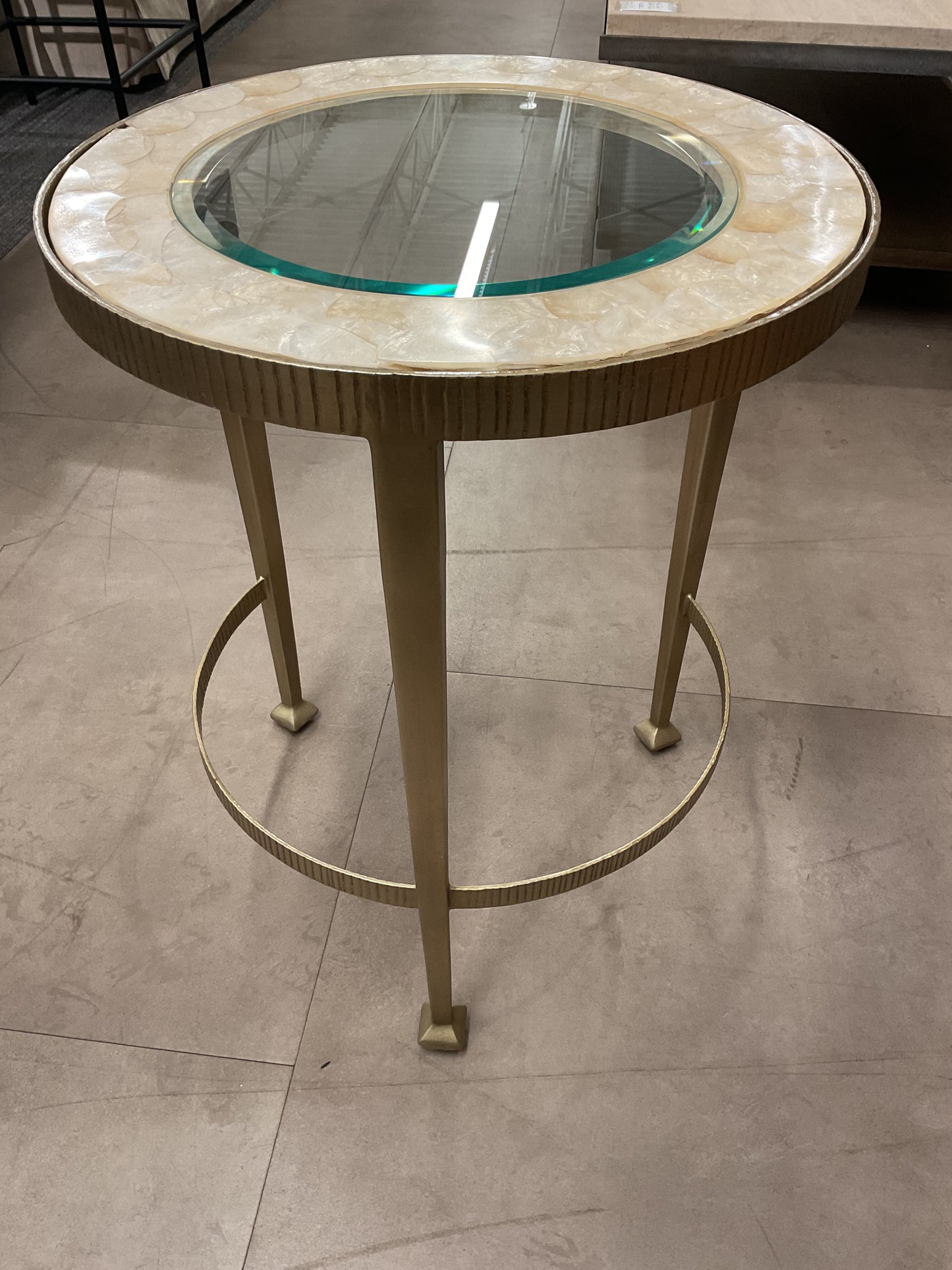 Capiz Shell Accent Table