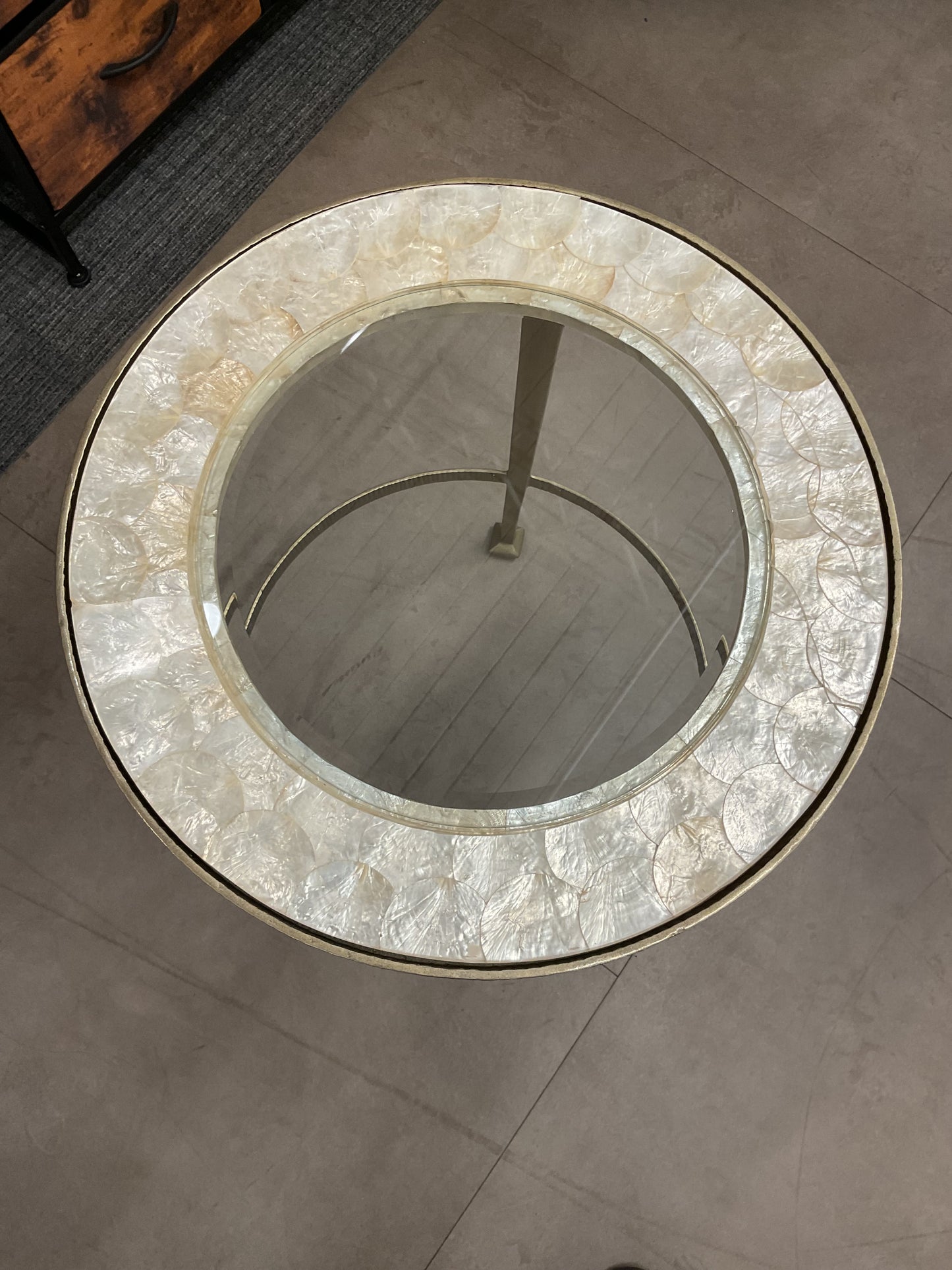 Capiz Shell Accent Table