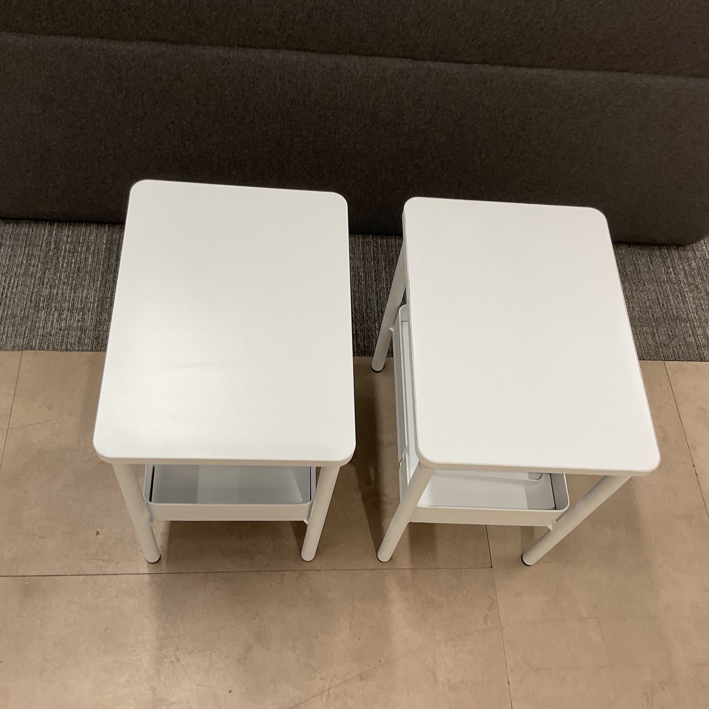 Pair of Casper Nightstands - White