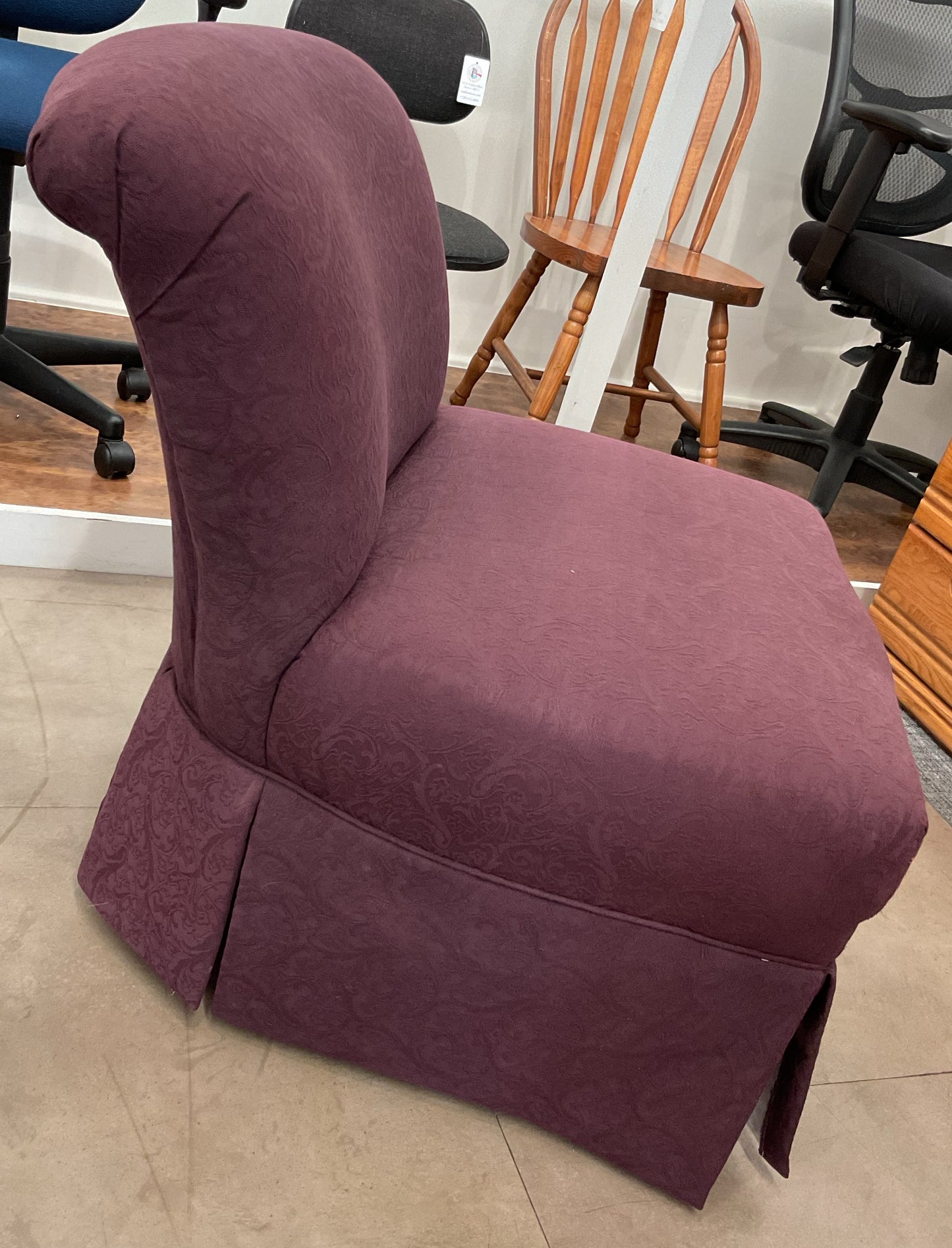 Purple Slipper Chair