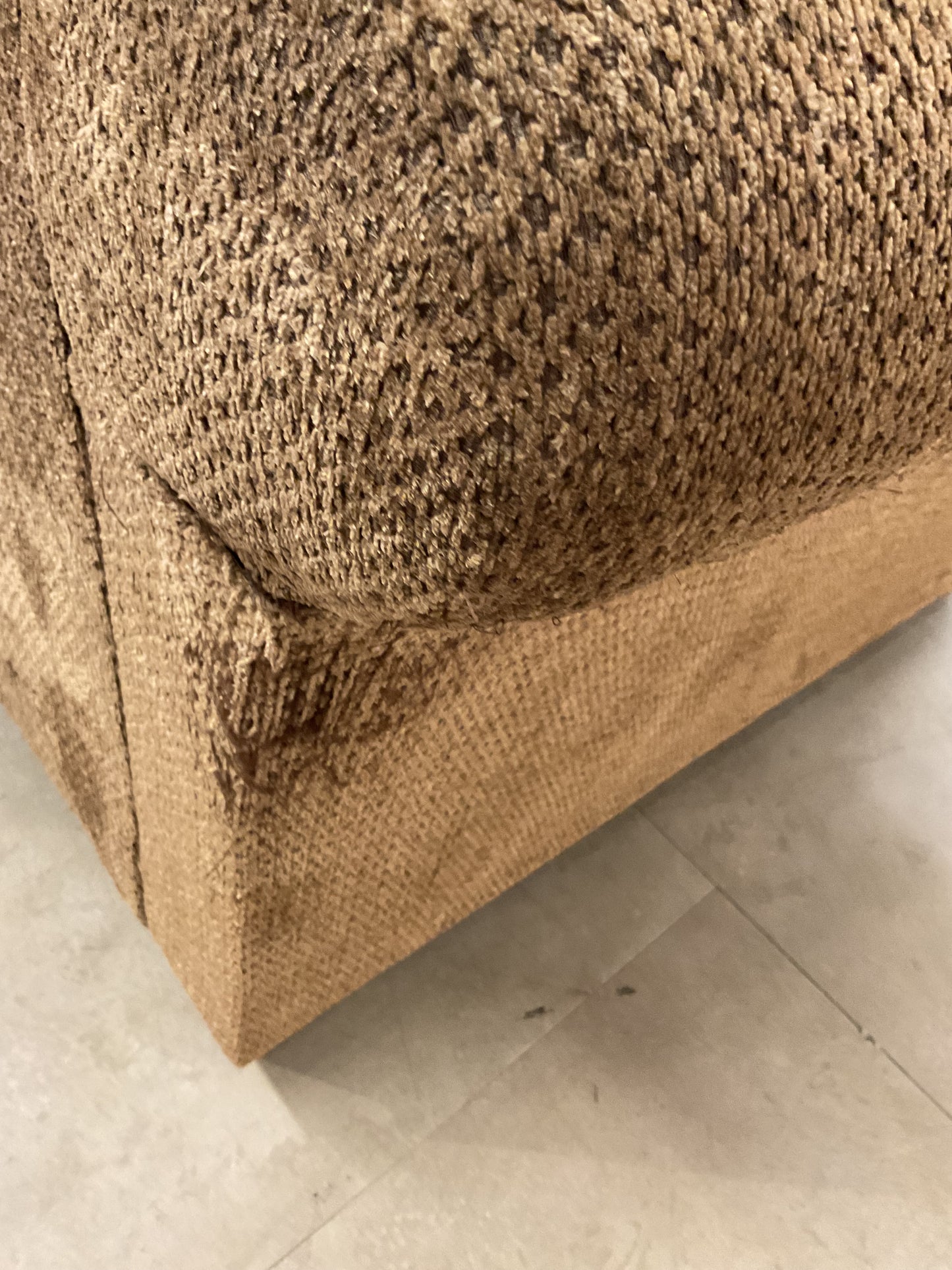 Brown Studded Sectional