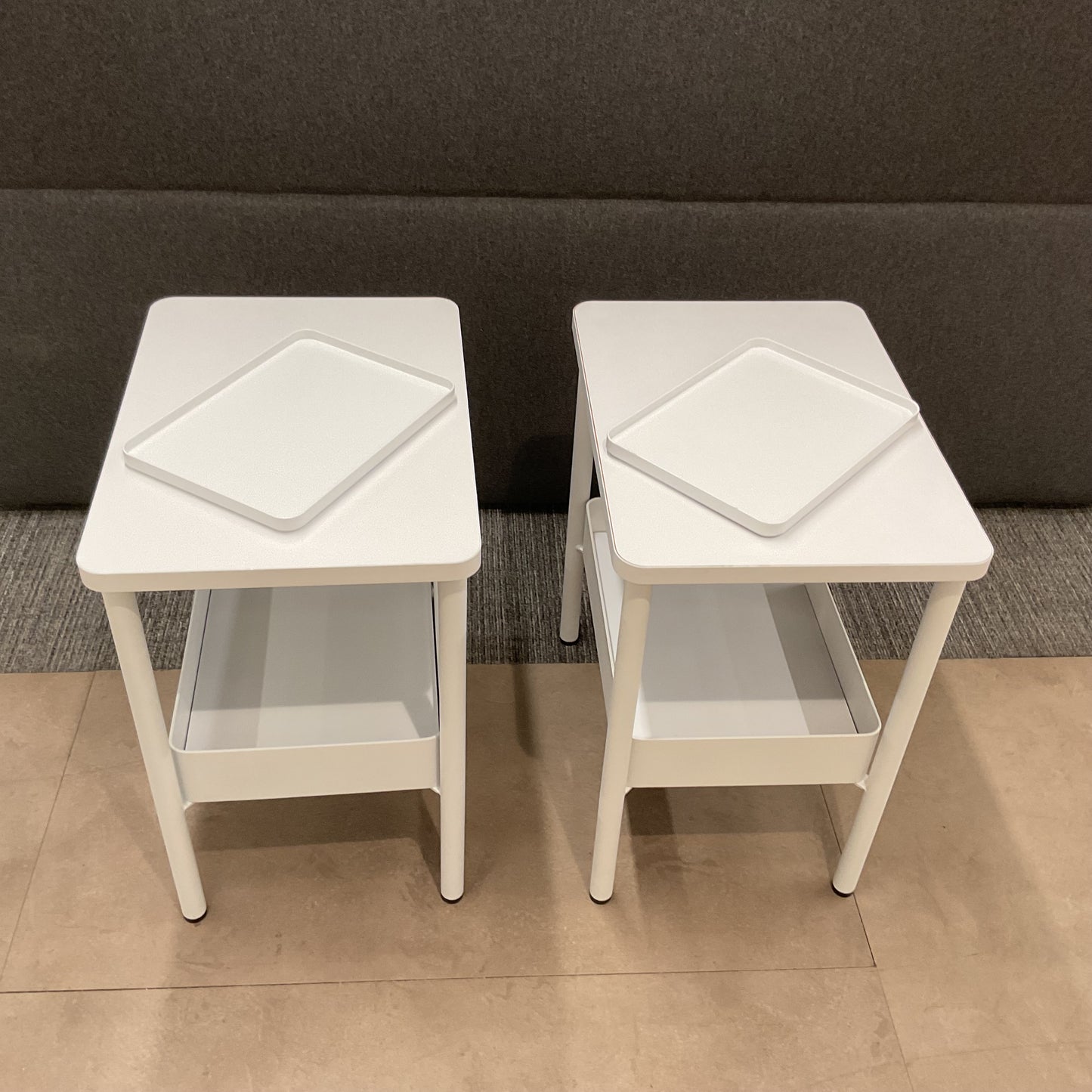Pair of Casper Nightstands - White