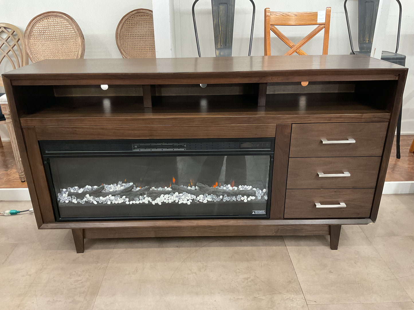 TV Console & Electric Fireplace
