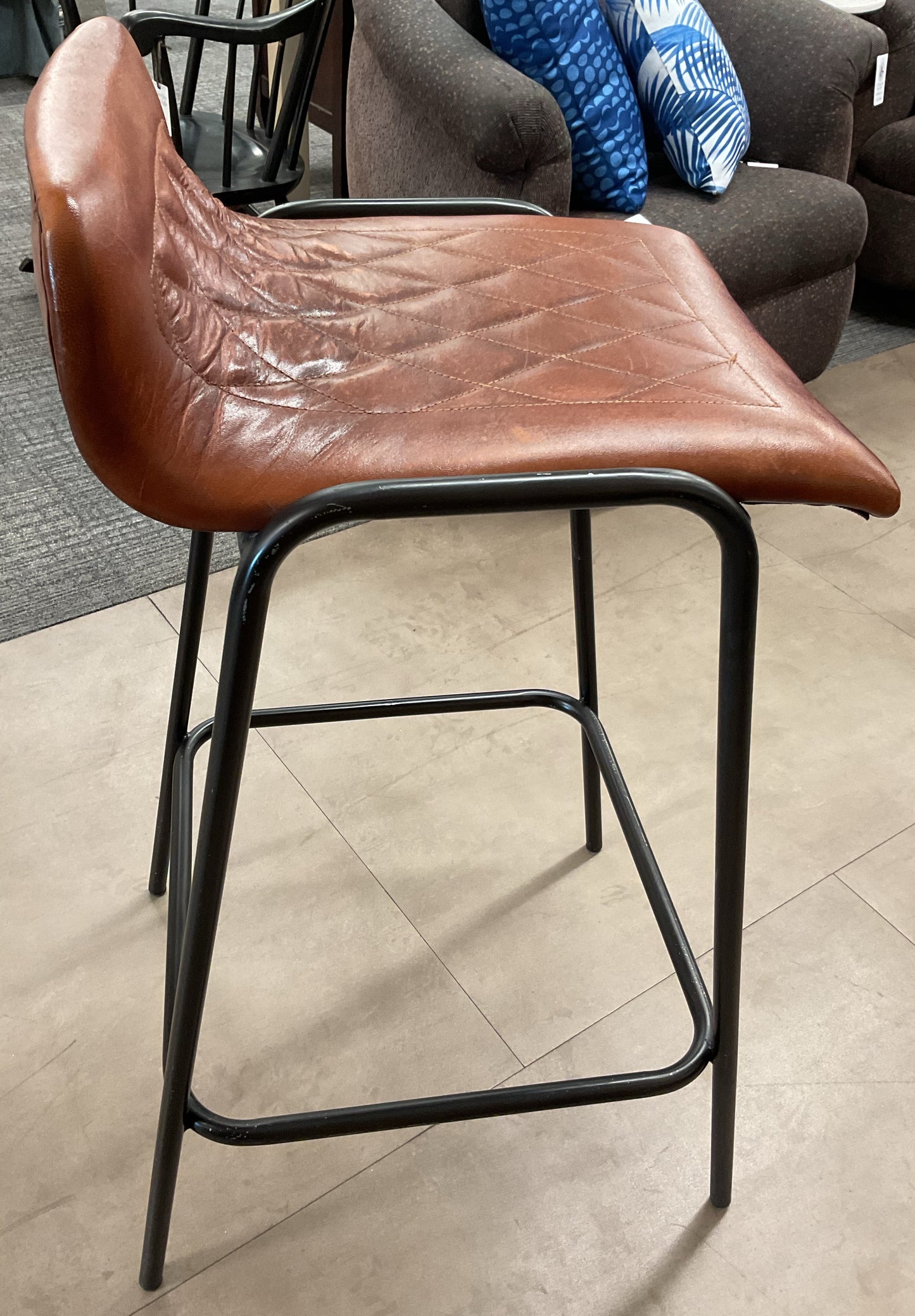Leather Counter Stool