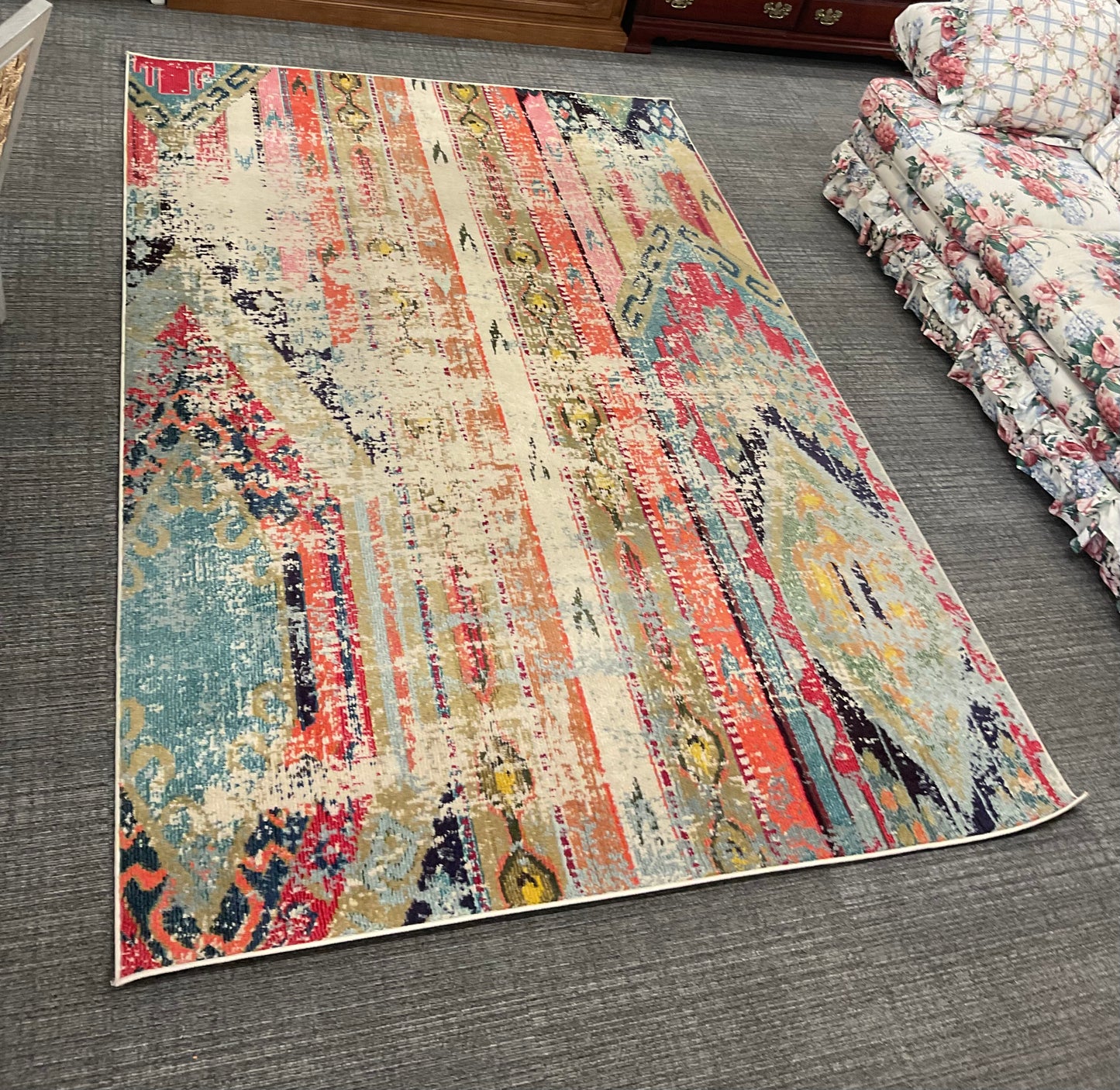 Blue Orange Rug (R149)