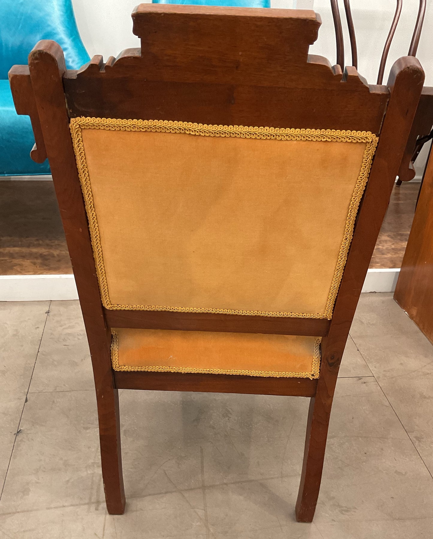 Victorian Velvet Chair