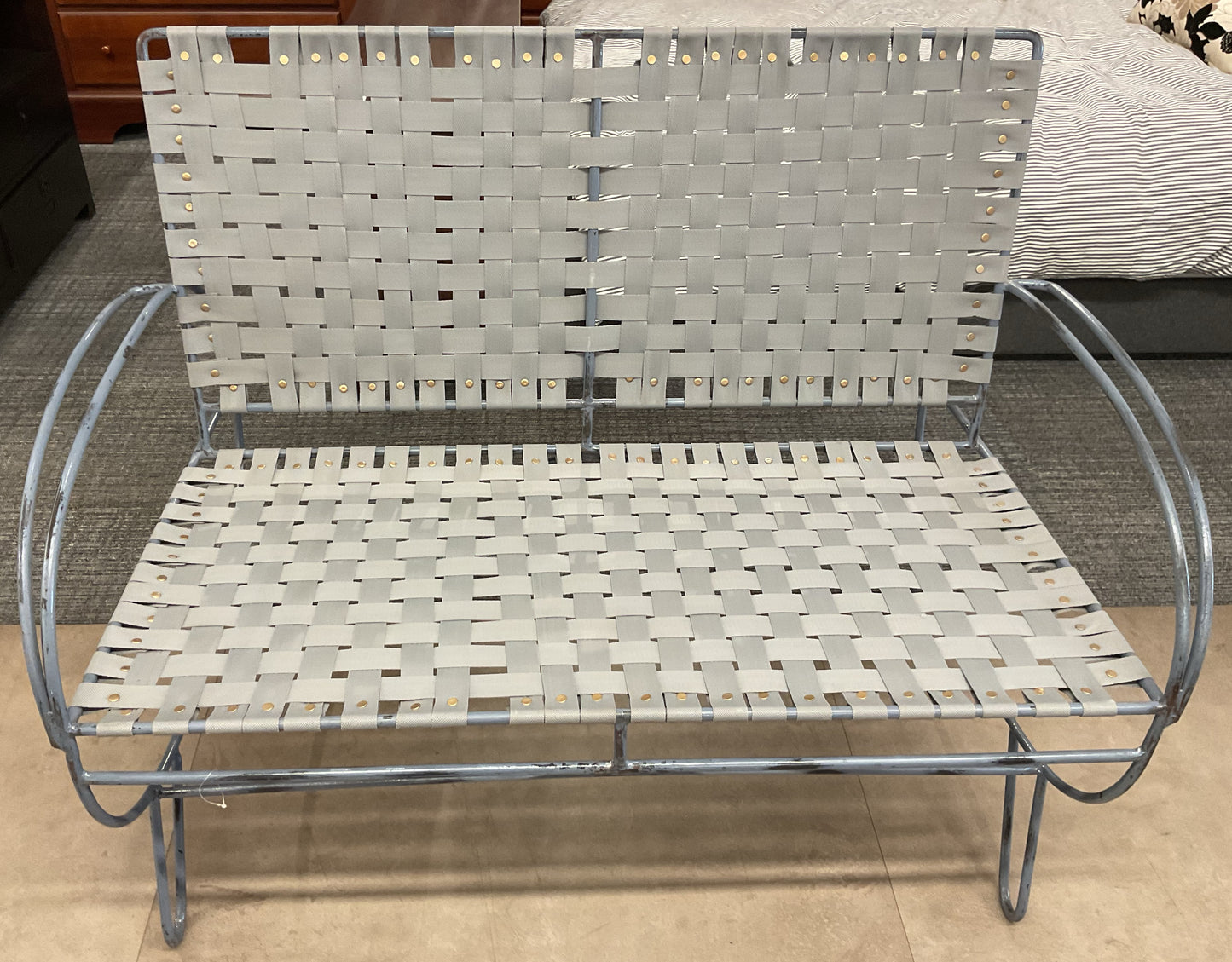 Silver 2-Seater Bench