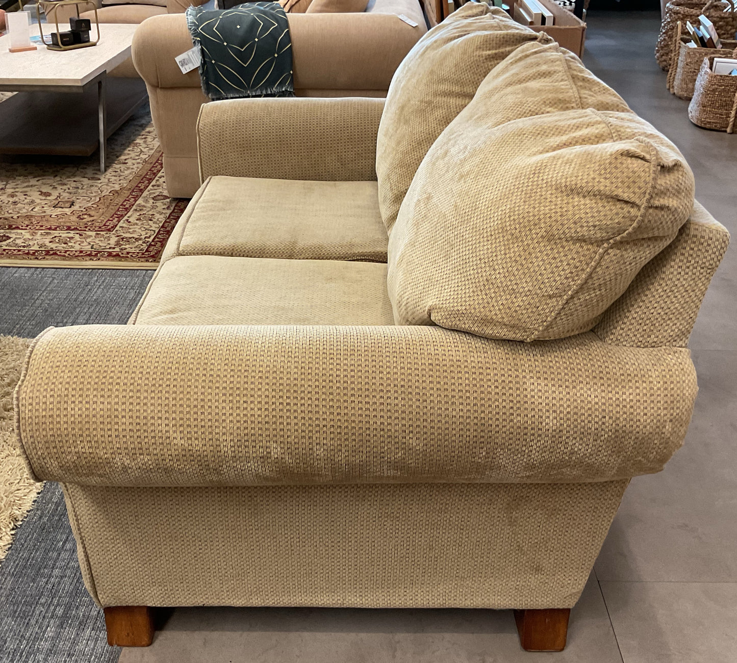Ashley Gold Loveseat