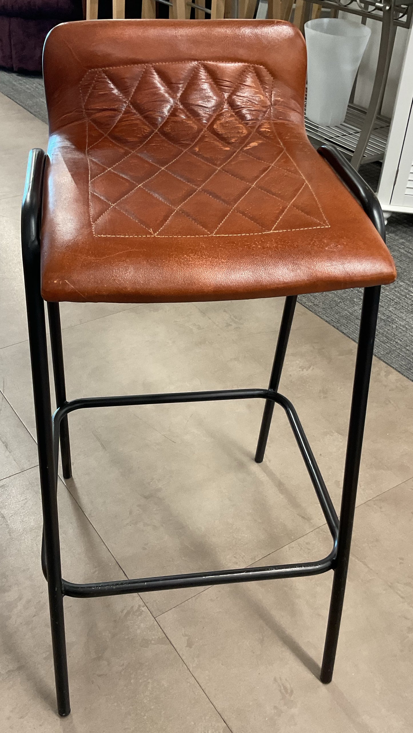 Leather Counter Stool