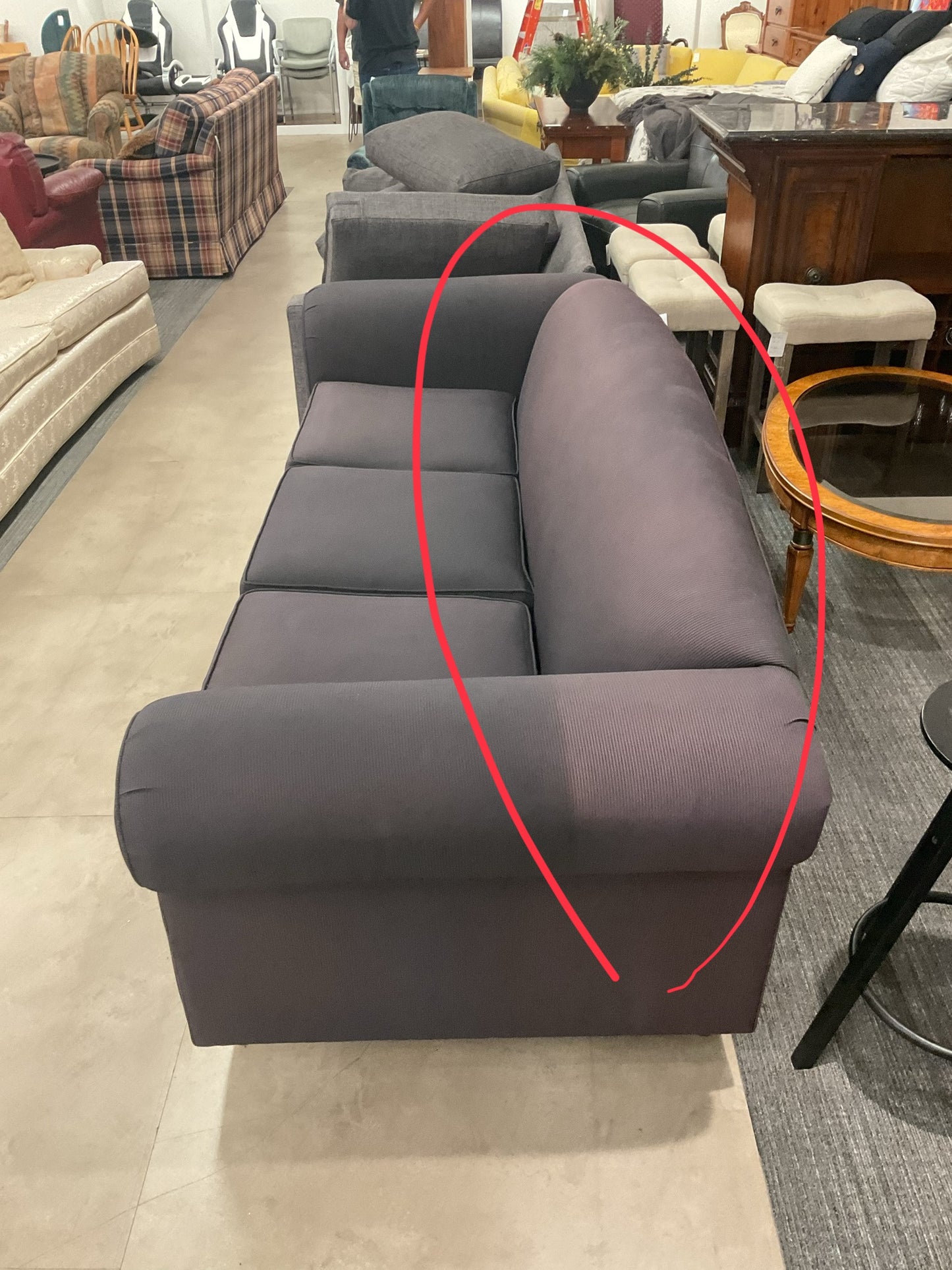 Purple E.Allen Sofa