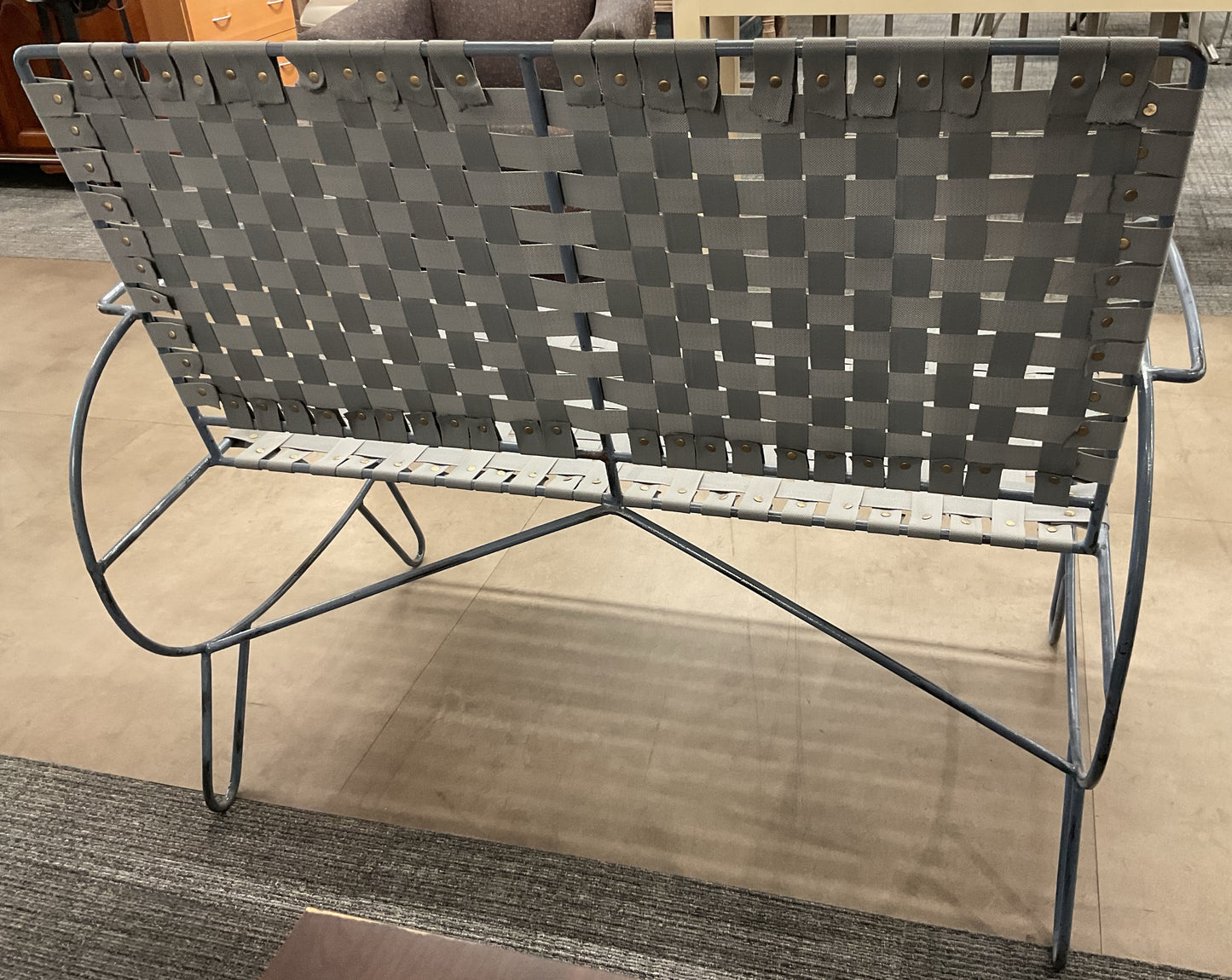 Silver 2-Seater Bench