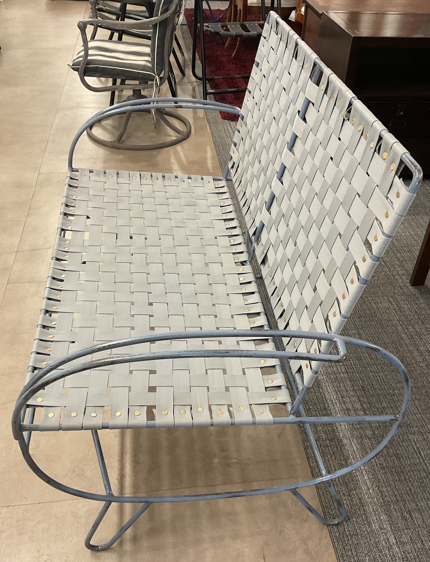 Silver 2-Seater Bench