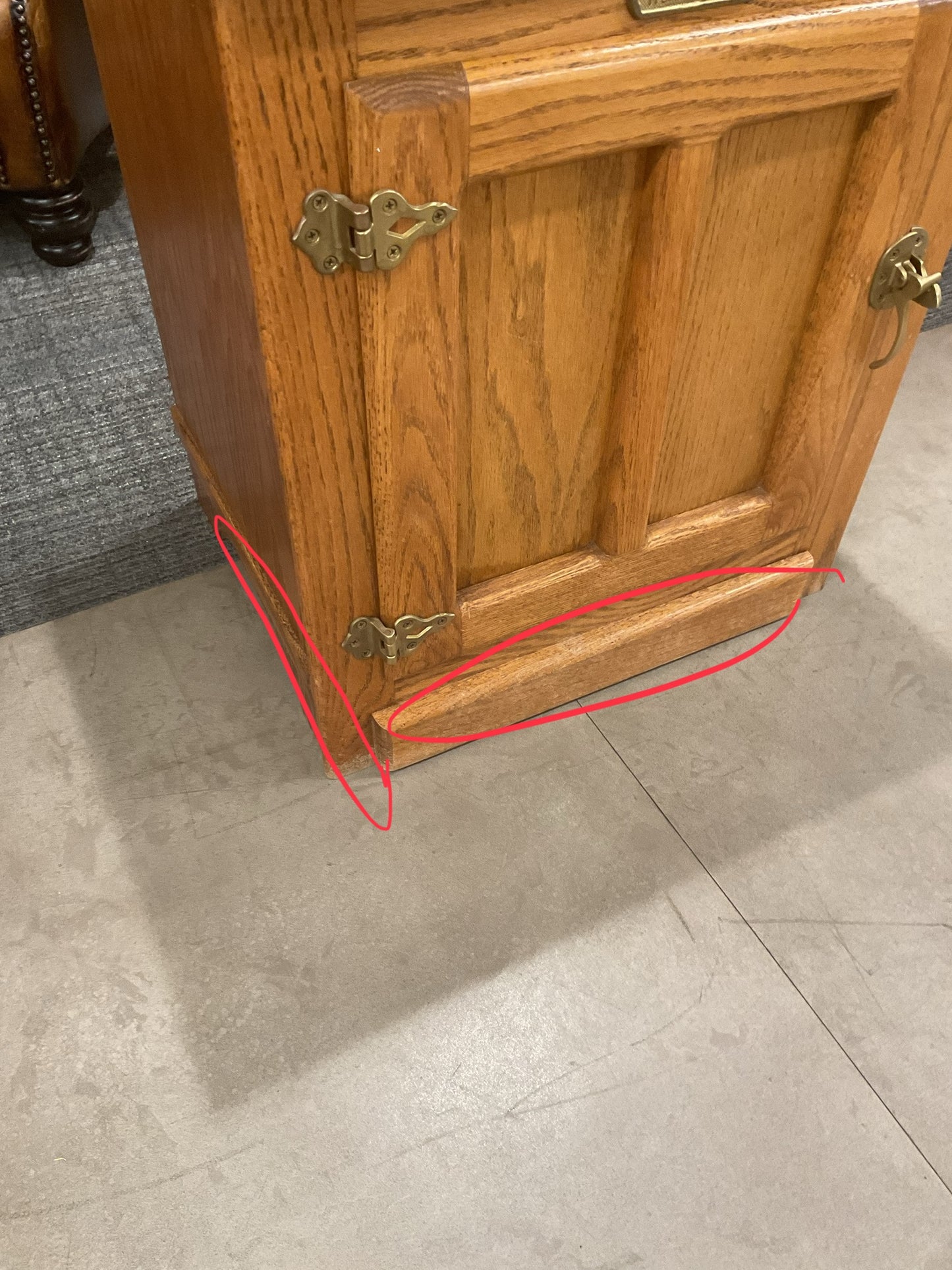 White Clad End Table