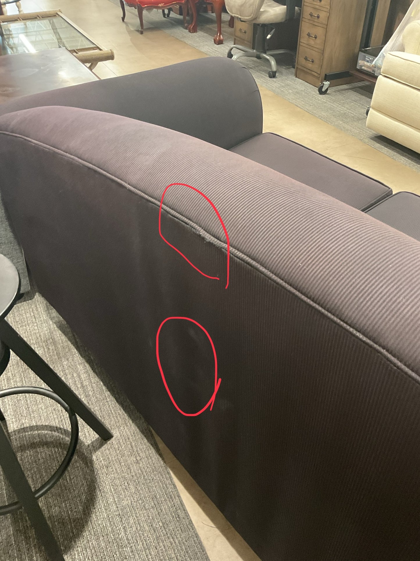 Purple E.Allen Sofa