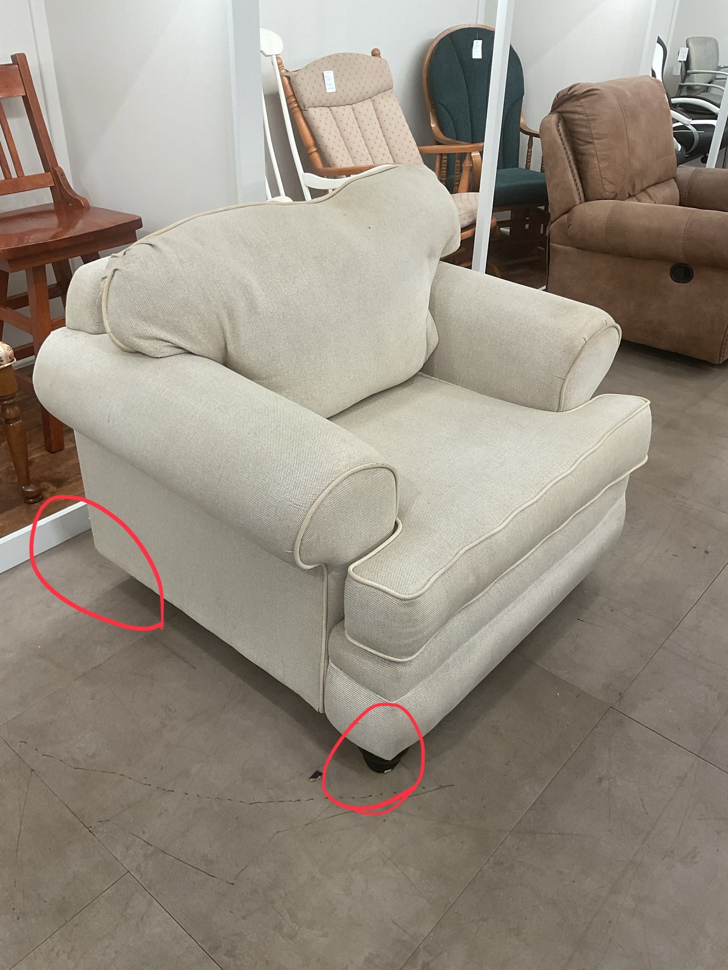 Off White Armchair