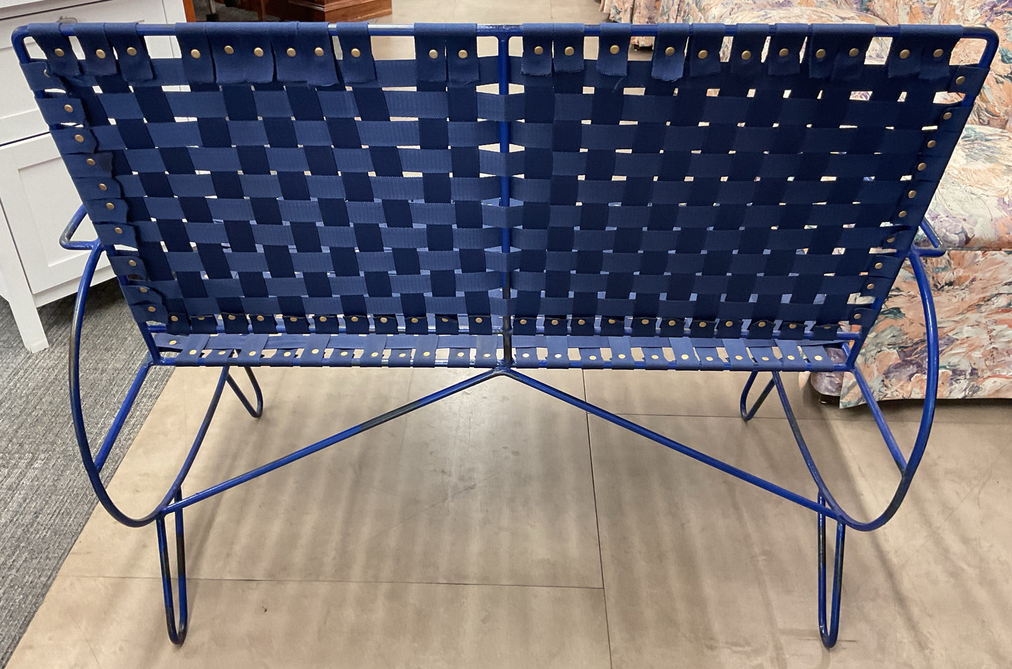Navy Blue 2-Seater Bench
