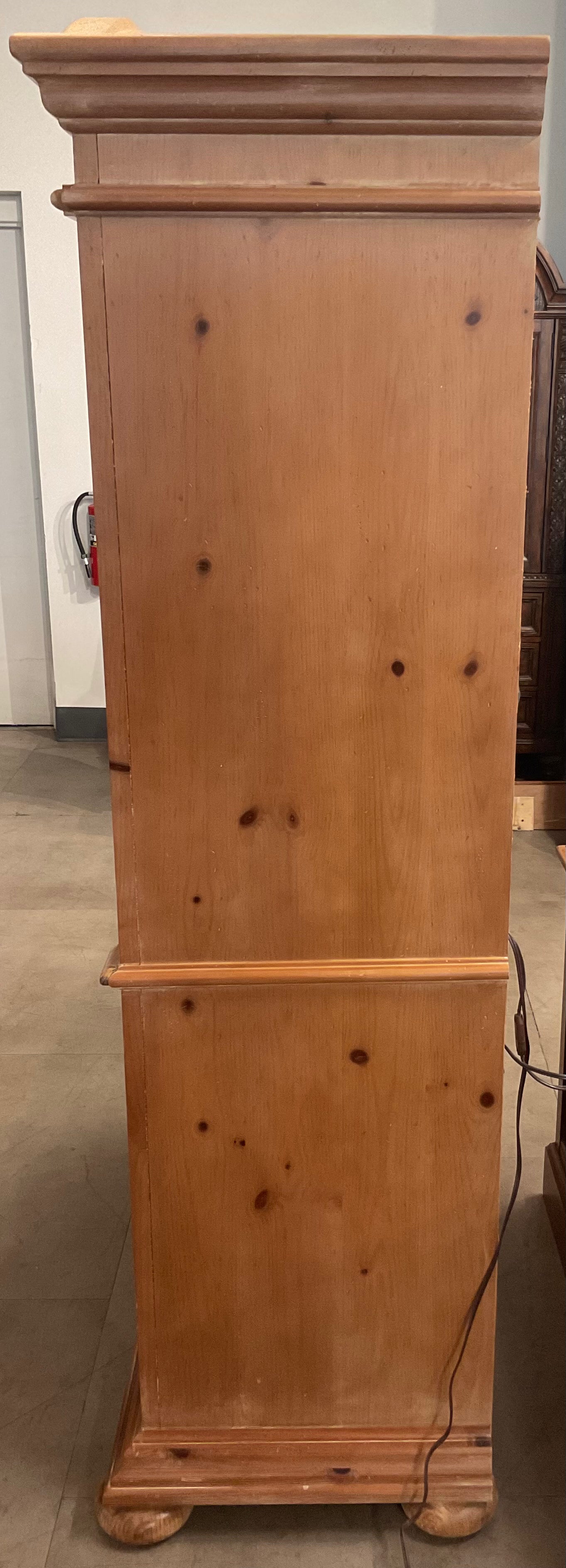 Vintage Bonnet Top Armoire