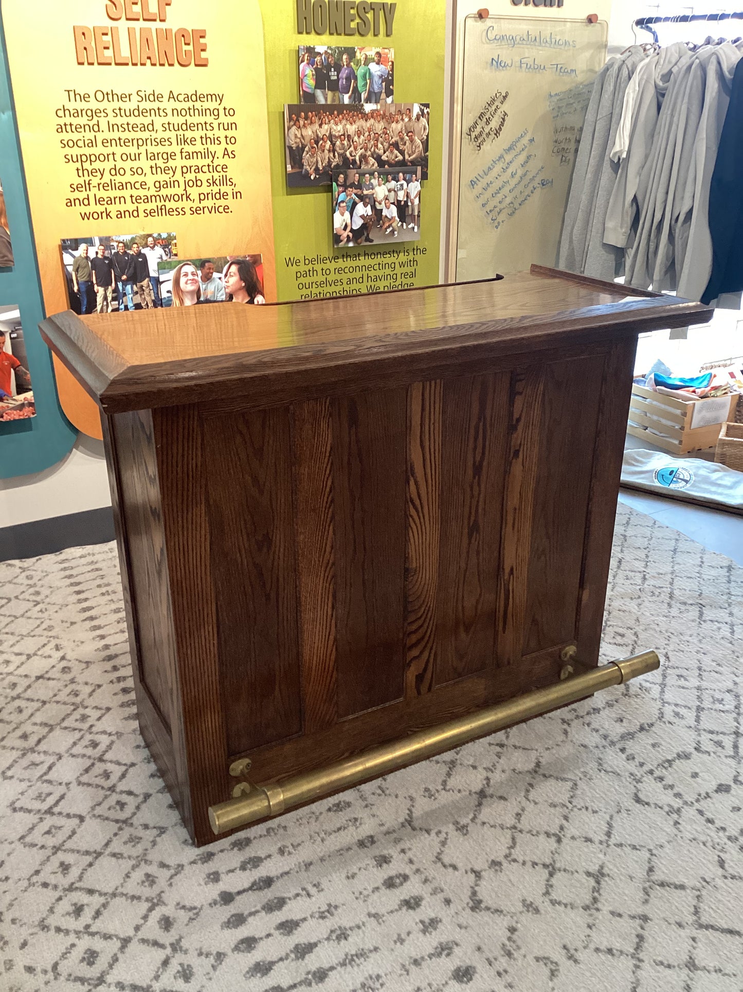 Solid Oak Pub Table