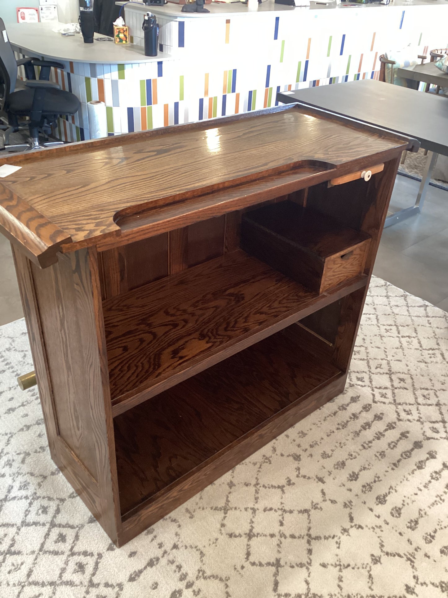 Solid Oak Pub Table