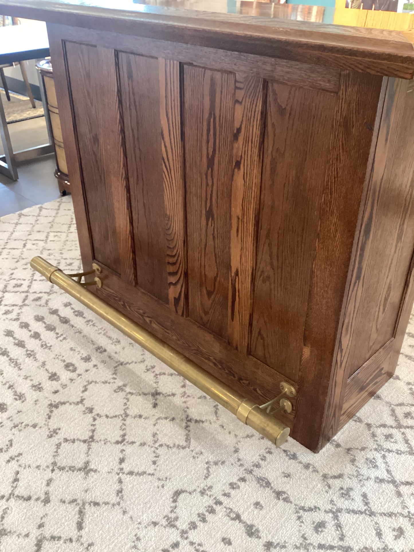 Solid Oak Pub Table