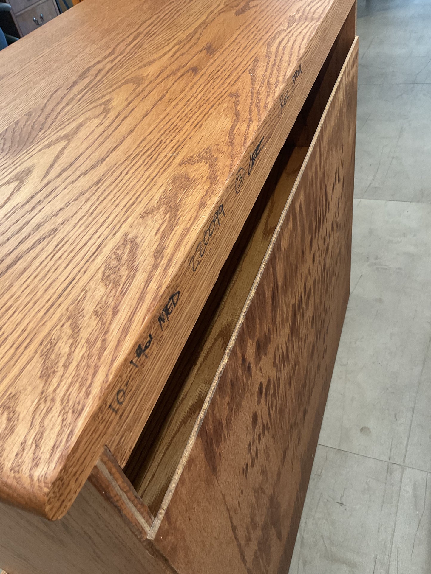 Solid Oak Console