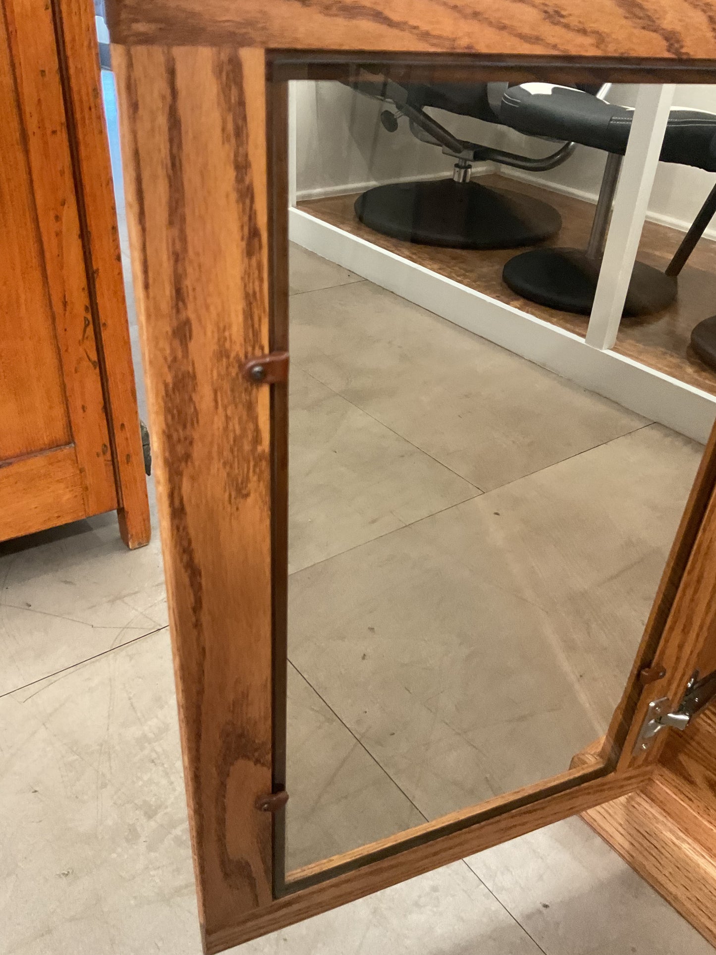 Solid Oak Console