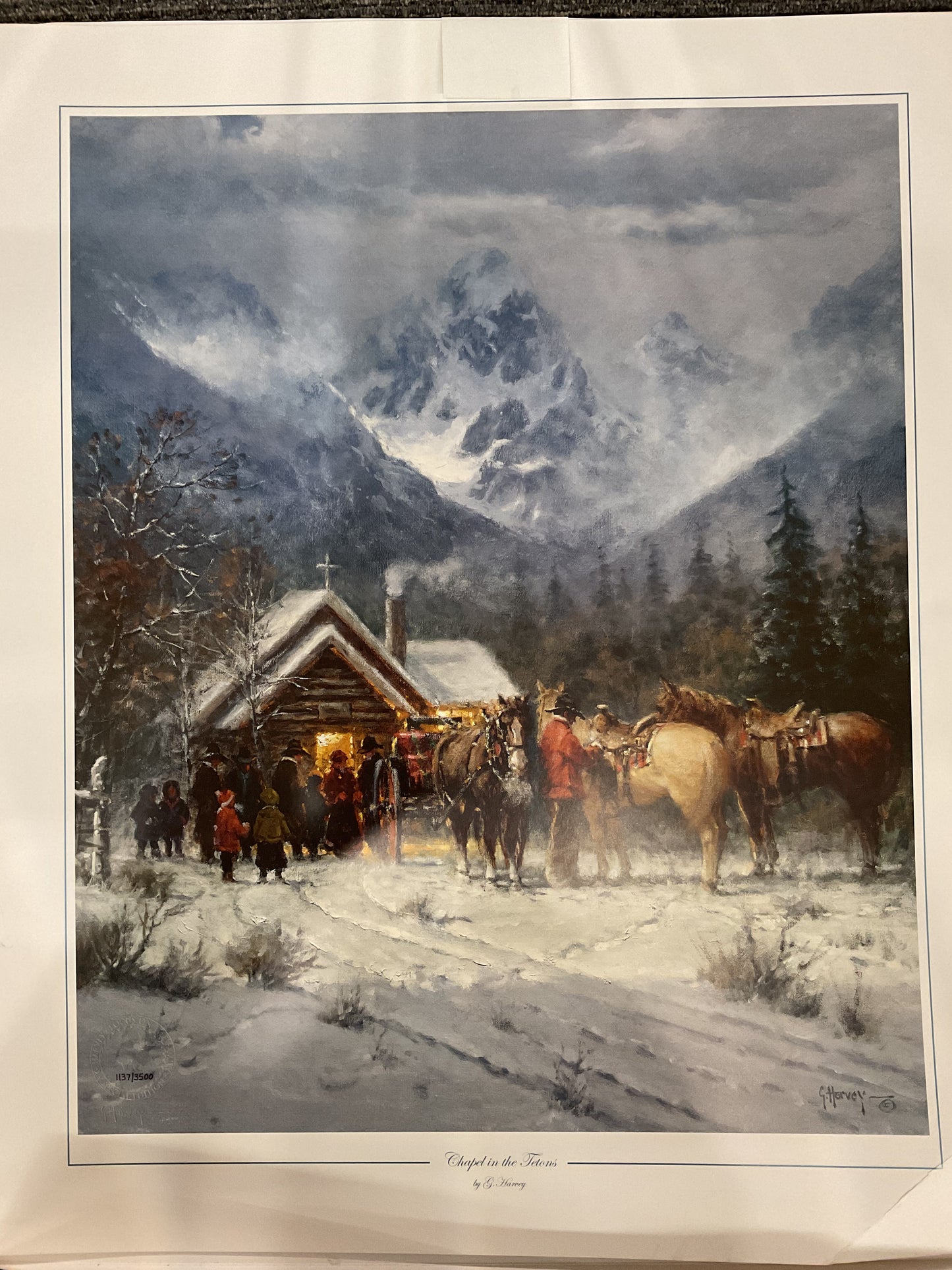 Chapel In The Tetons By G. Harvey