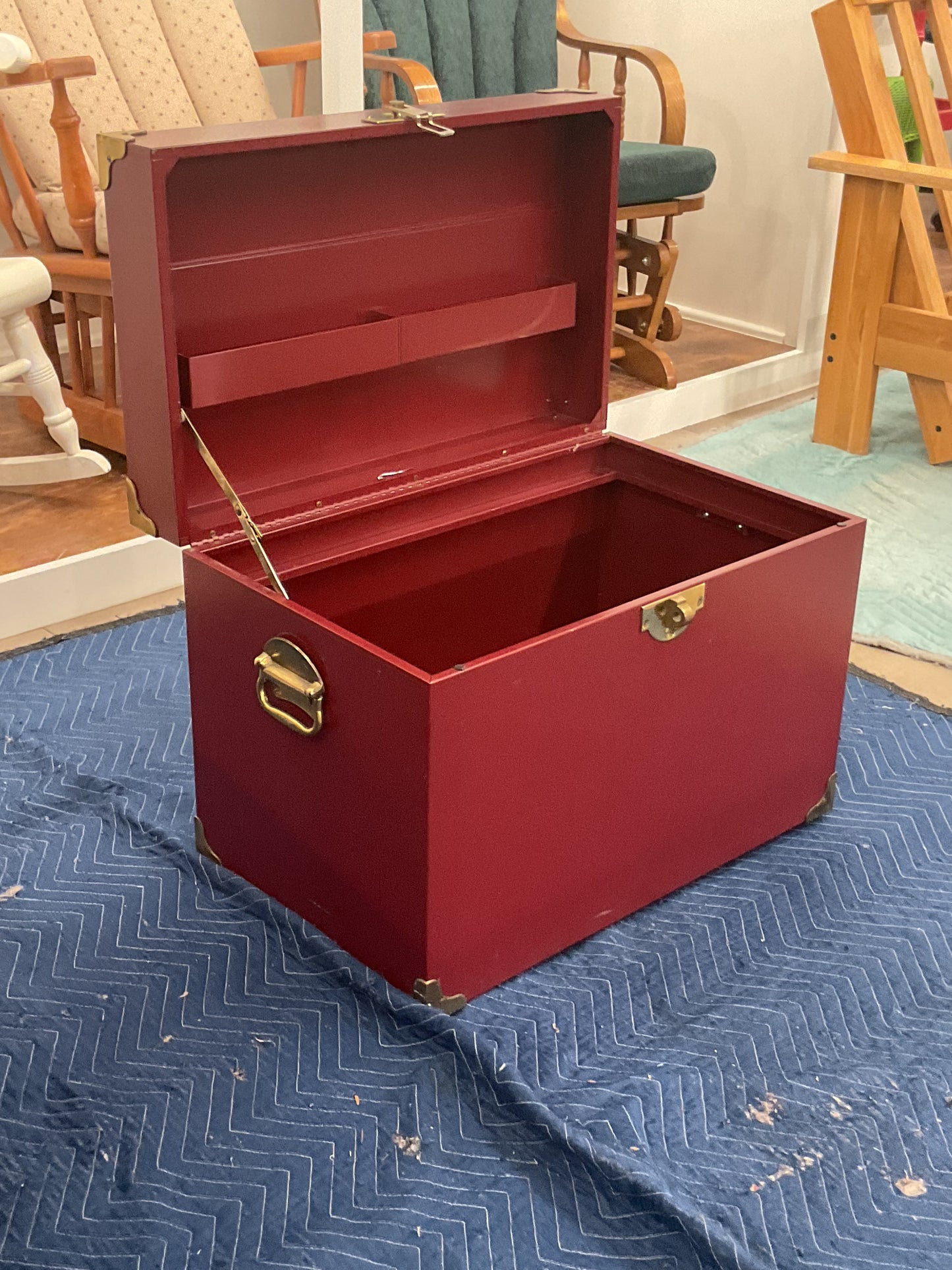Red Travel Trunk