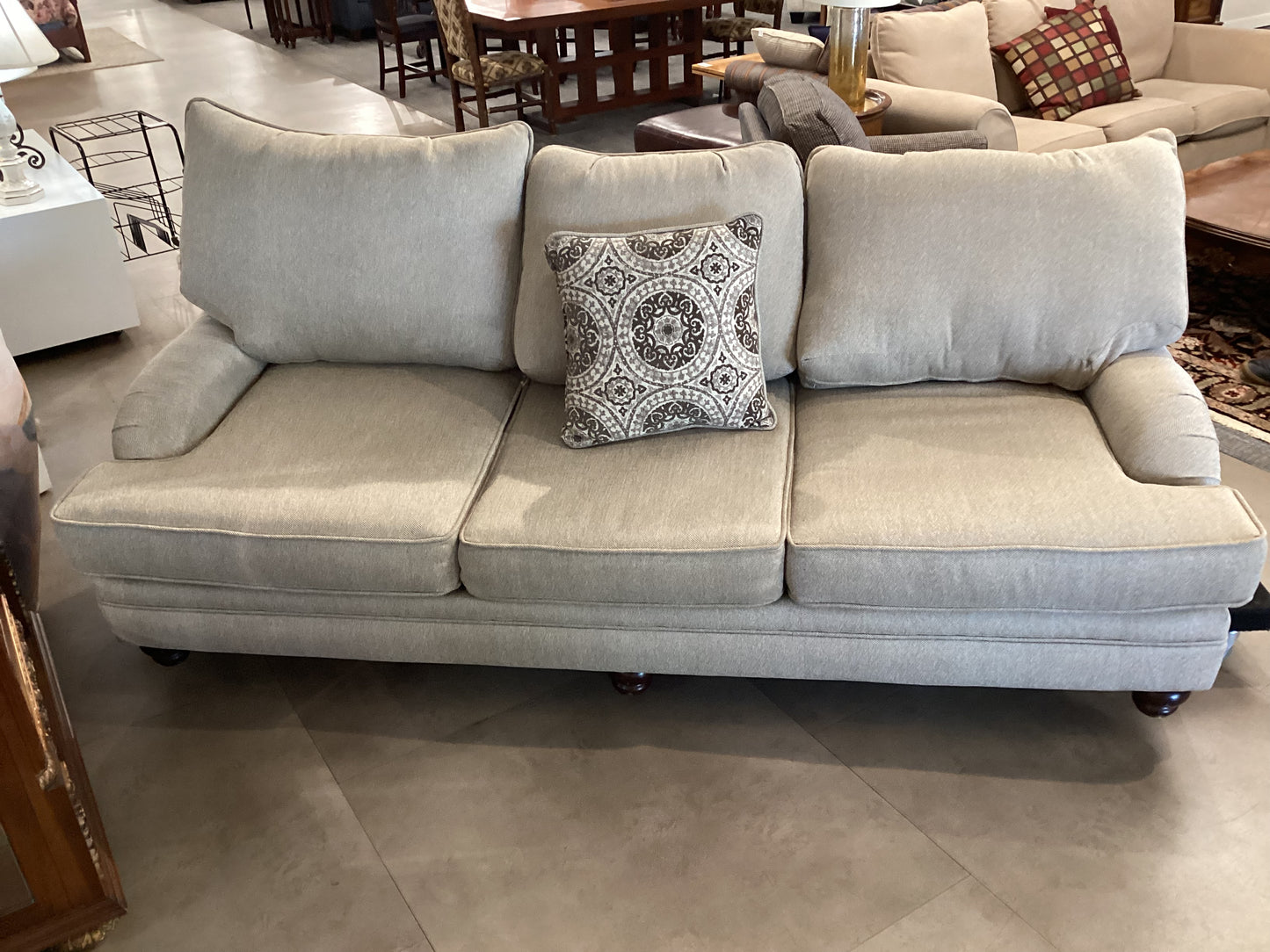 Dark Beige Deep Seat Sofa