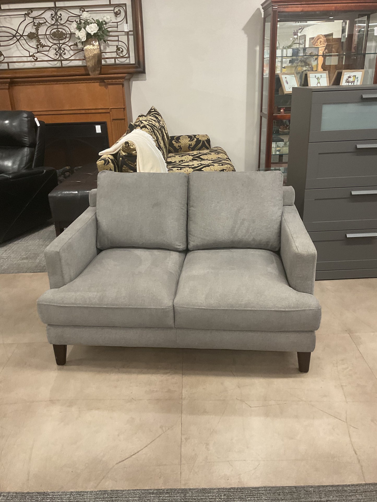 Gray Loveseat Sofa