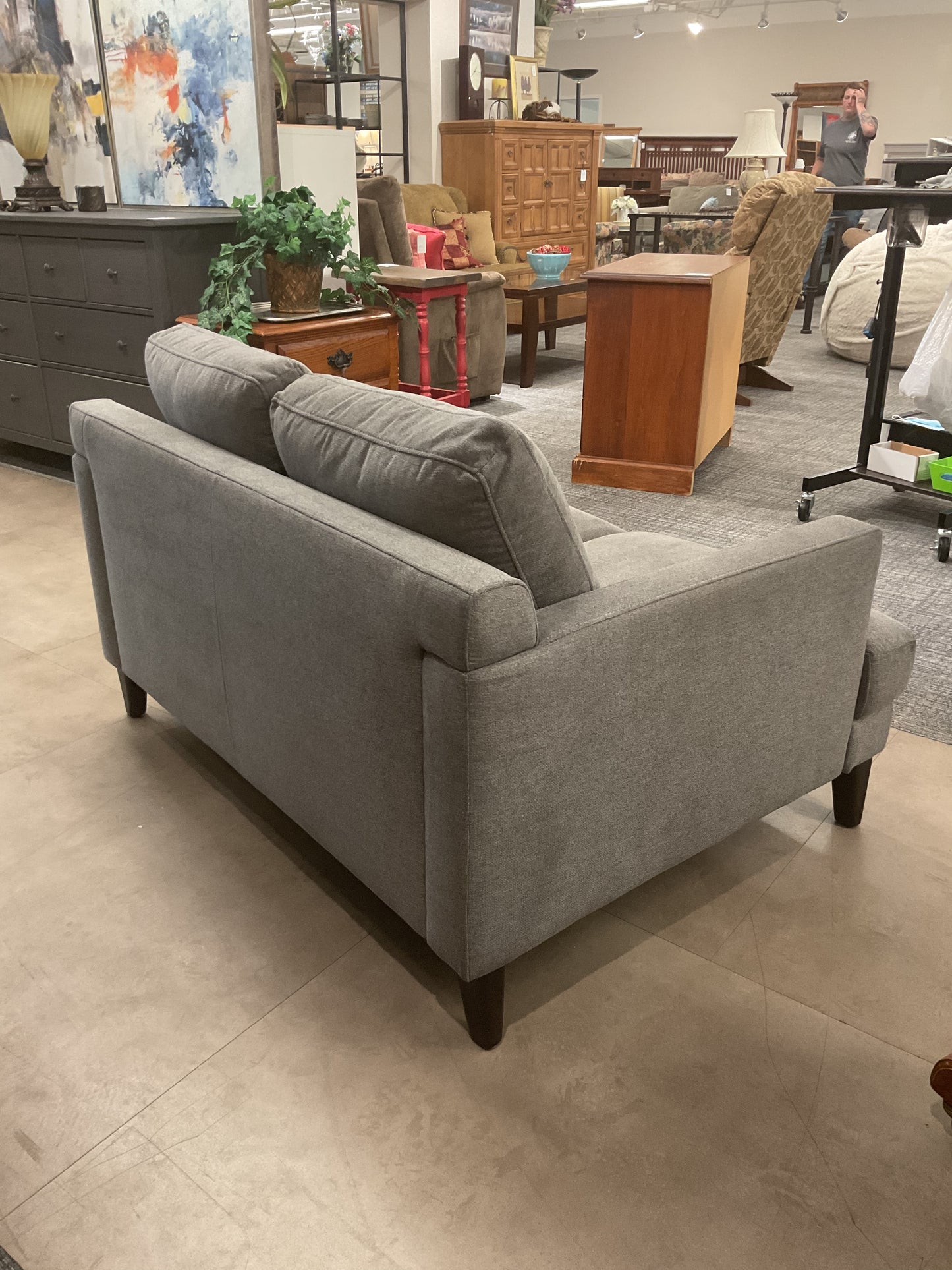 Gray Loveseat Sofa