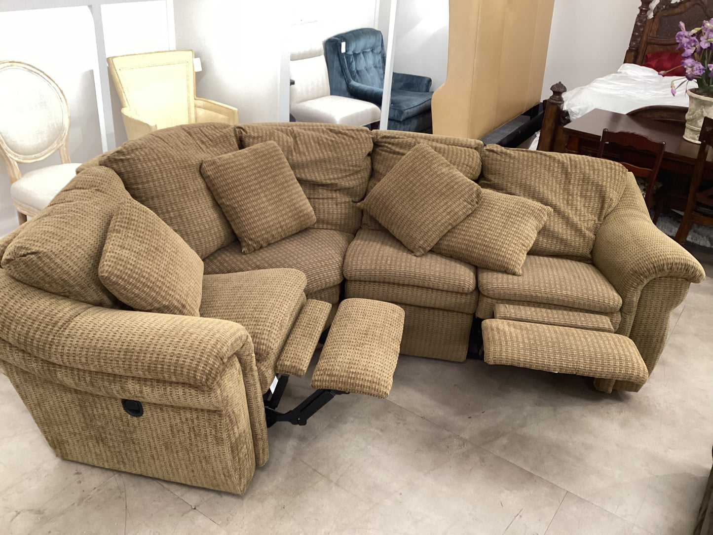 3 Piece Reclining Sectional Sofa