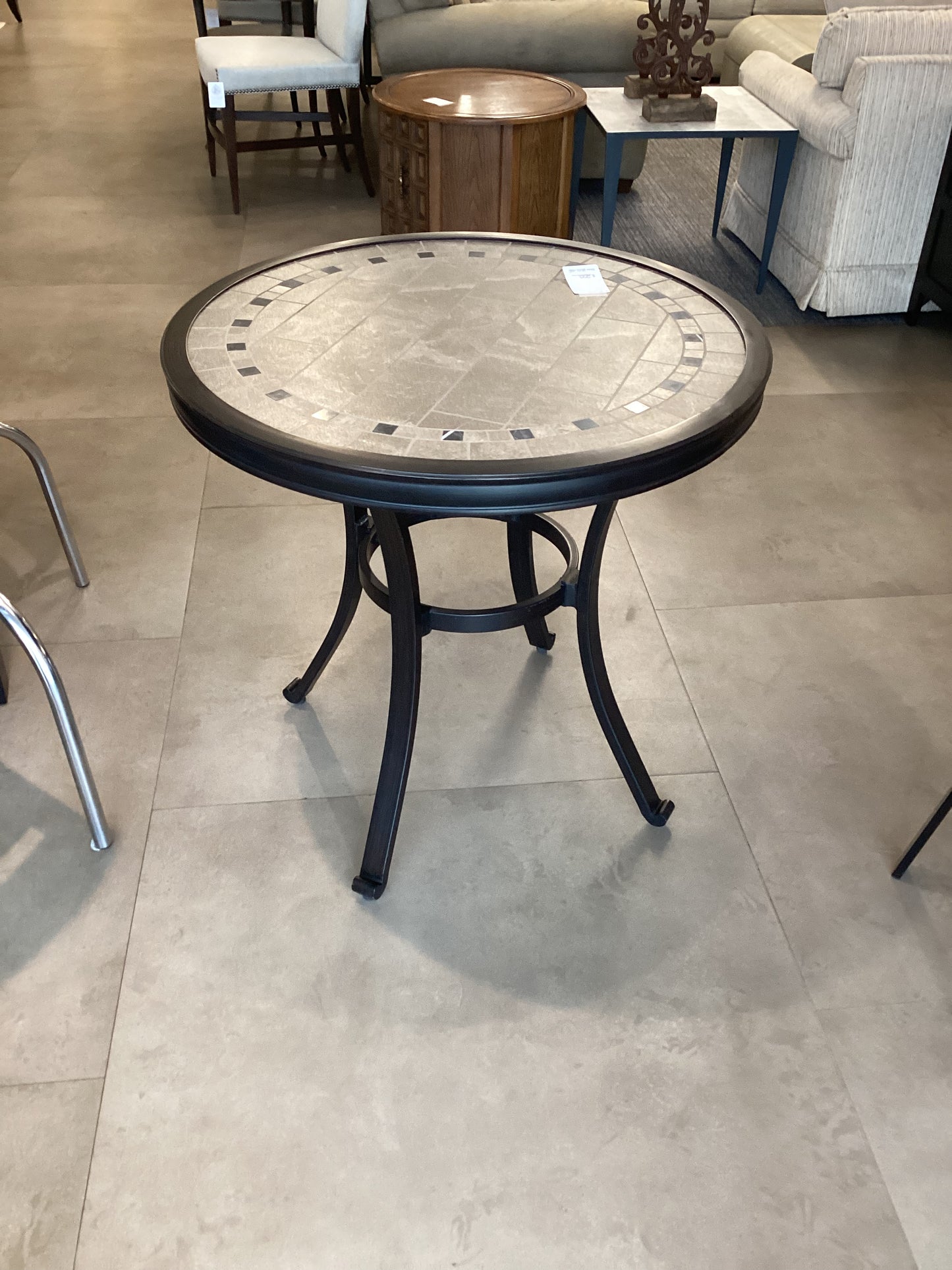 Round Stone Patio Table