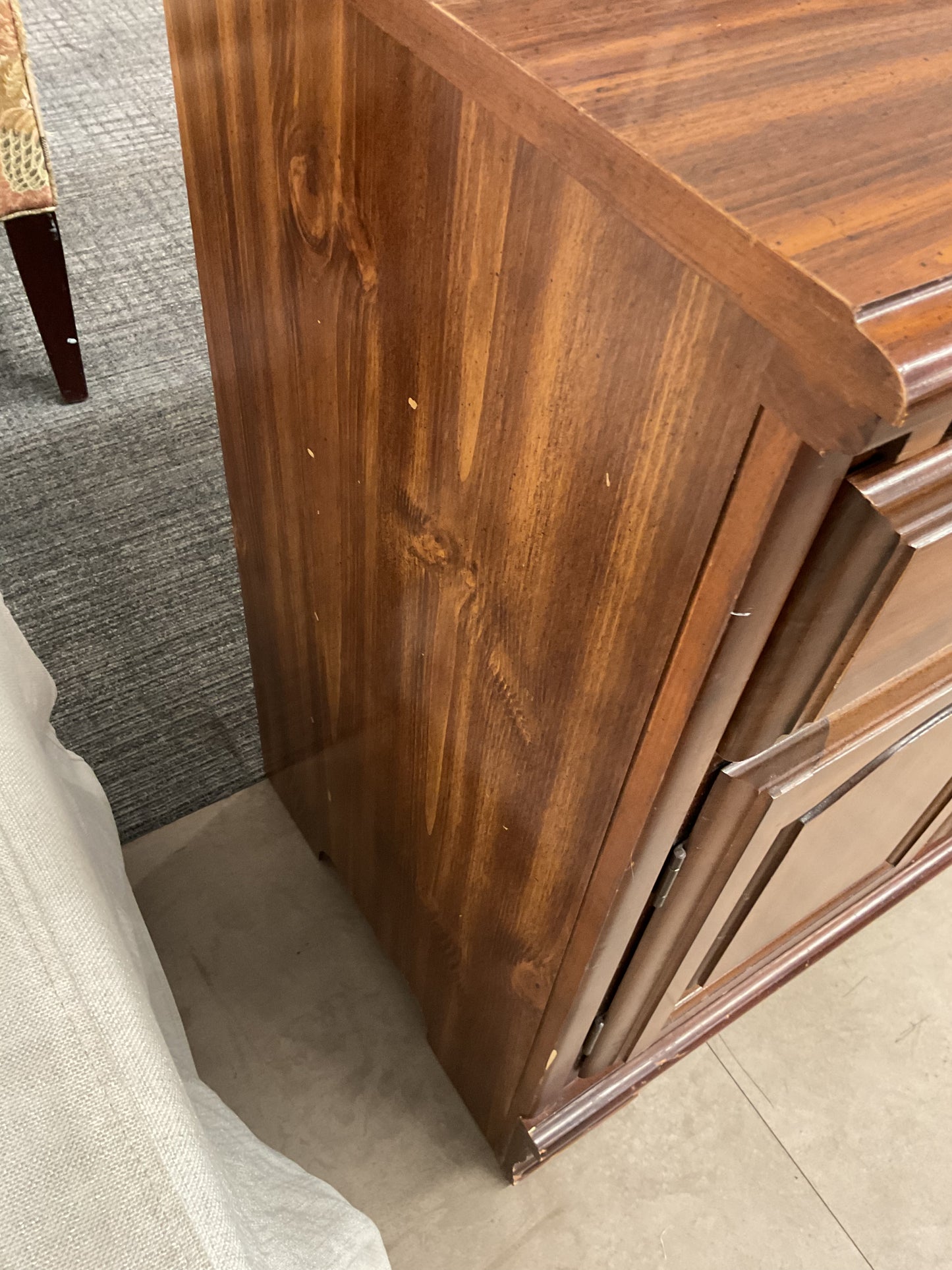 Golden Handle Wood Chest