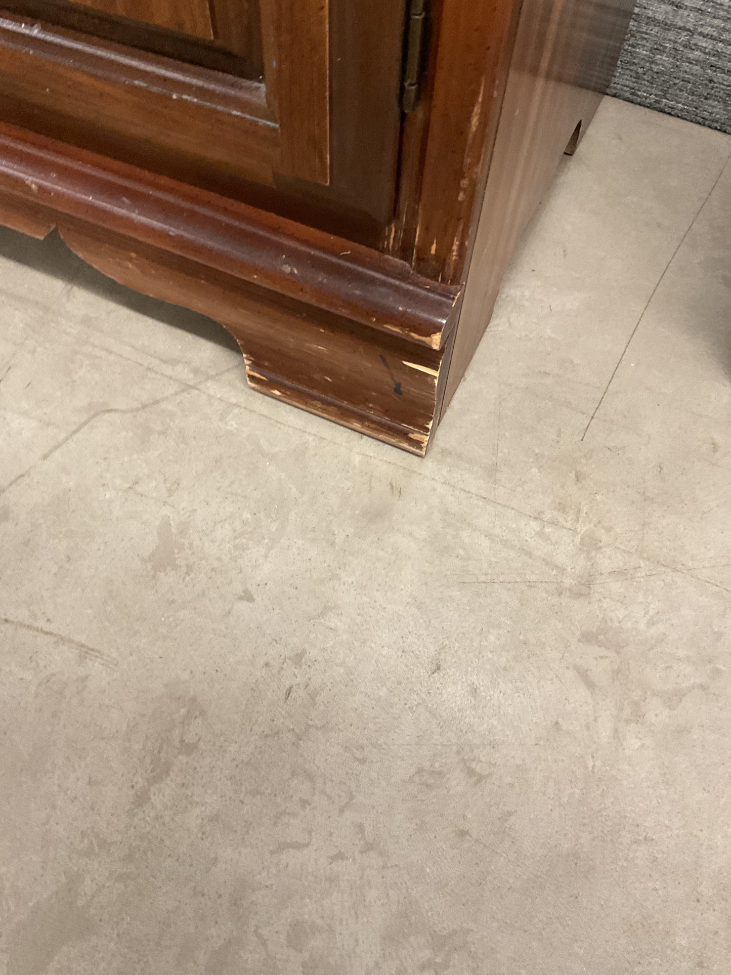 Golden Handle Wood Chest