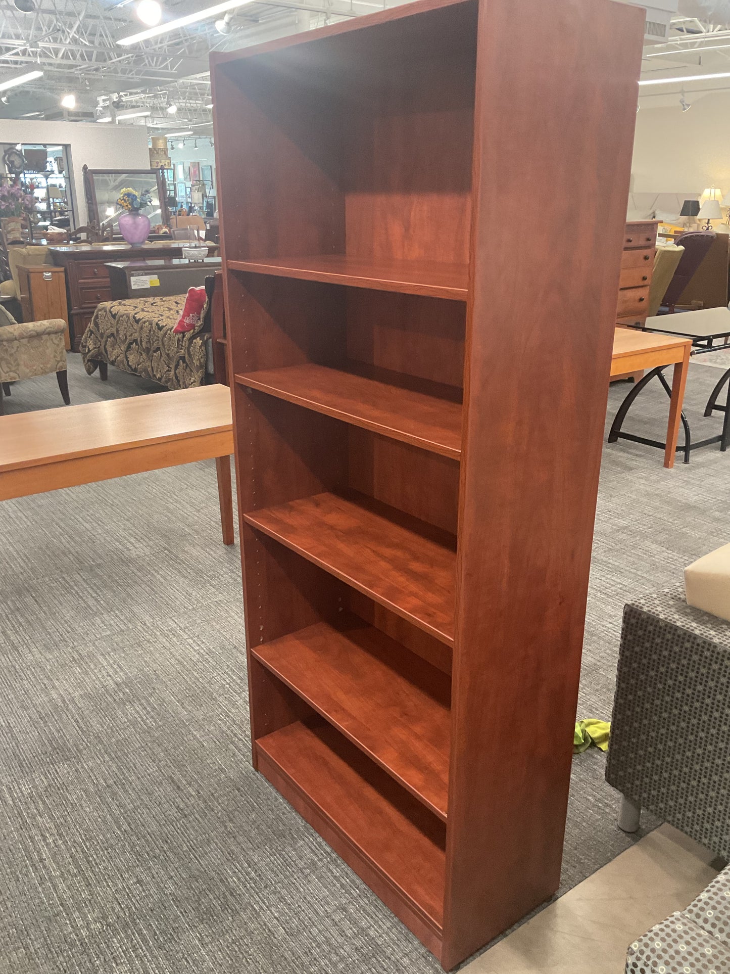 Tall & Red Bookcase