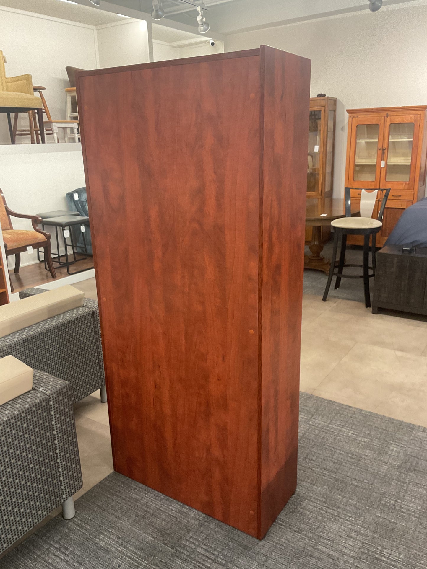 Tall & Red Bookcase