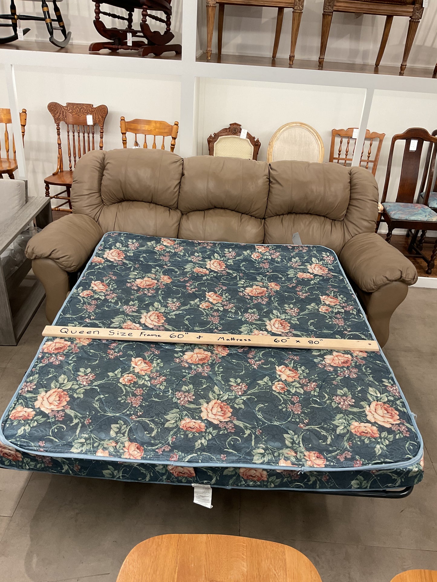 Cream Queen Sleeper Sofa