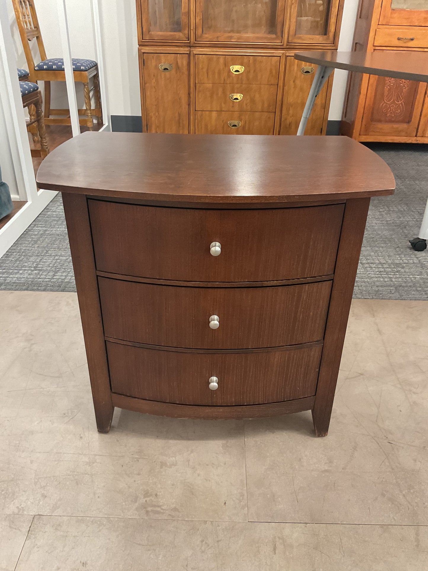 Dark Wood Nightstand