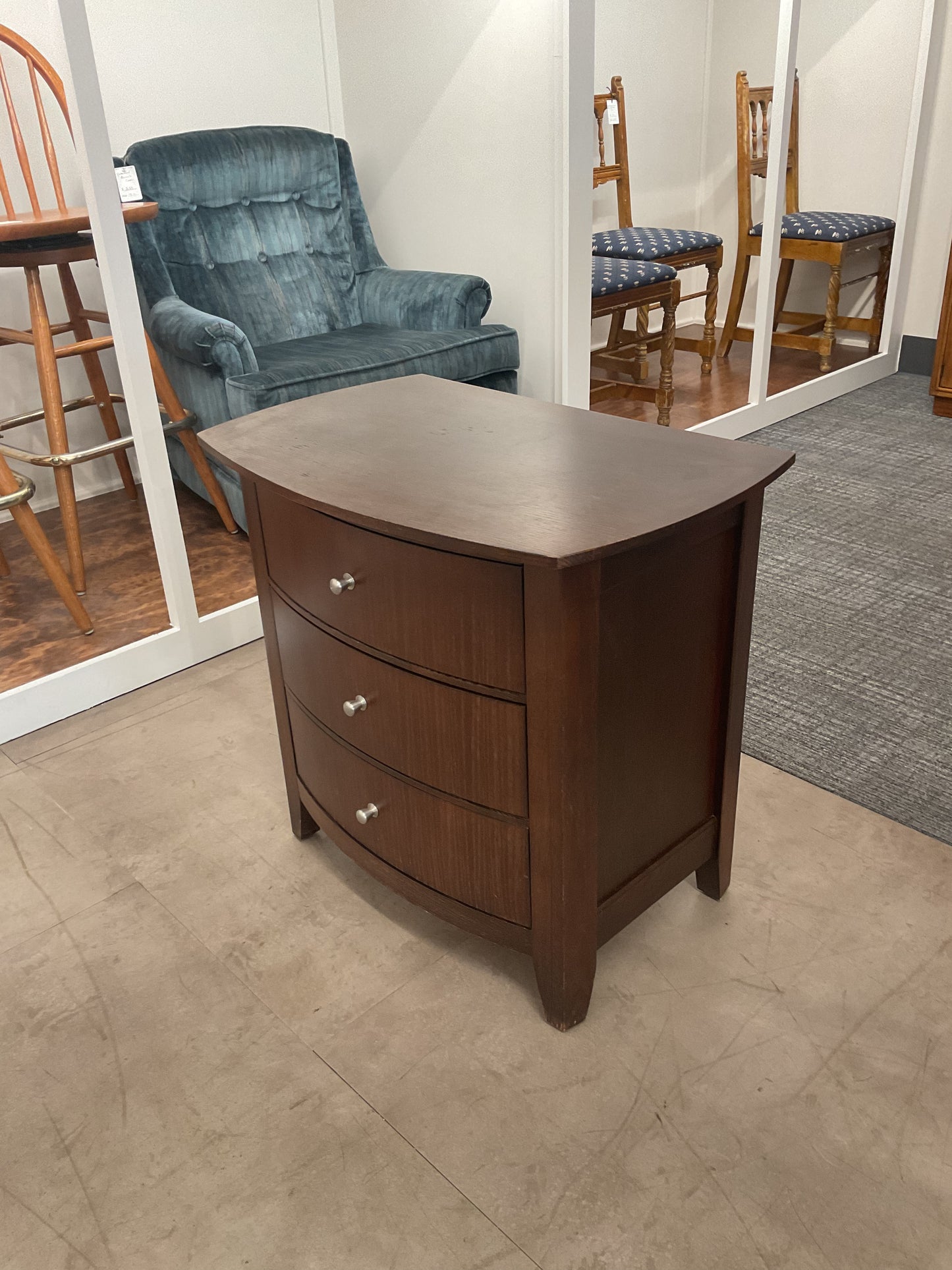 Dark Wood Nightstand
