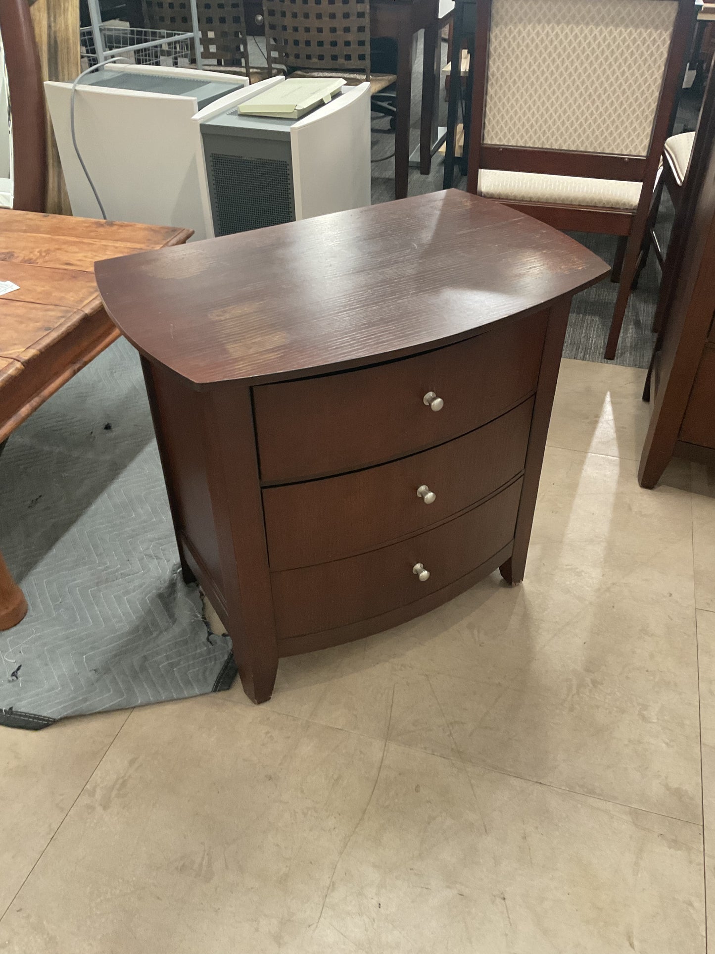Dark Wood Nightstand